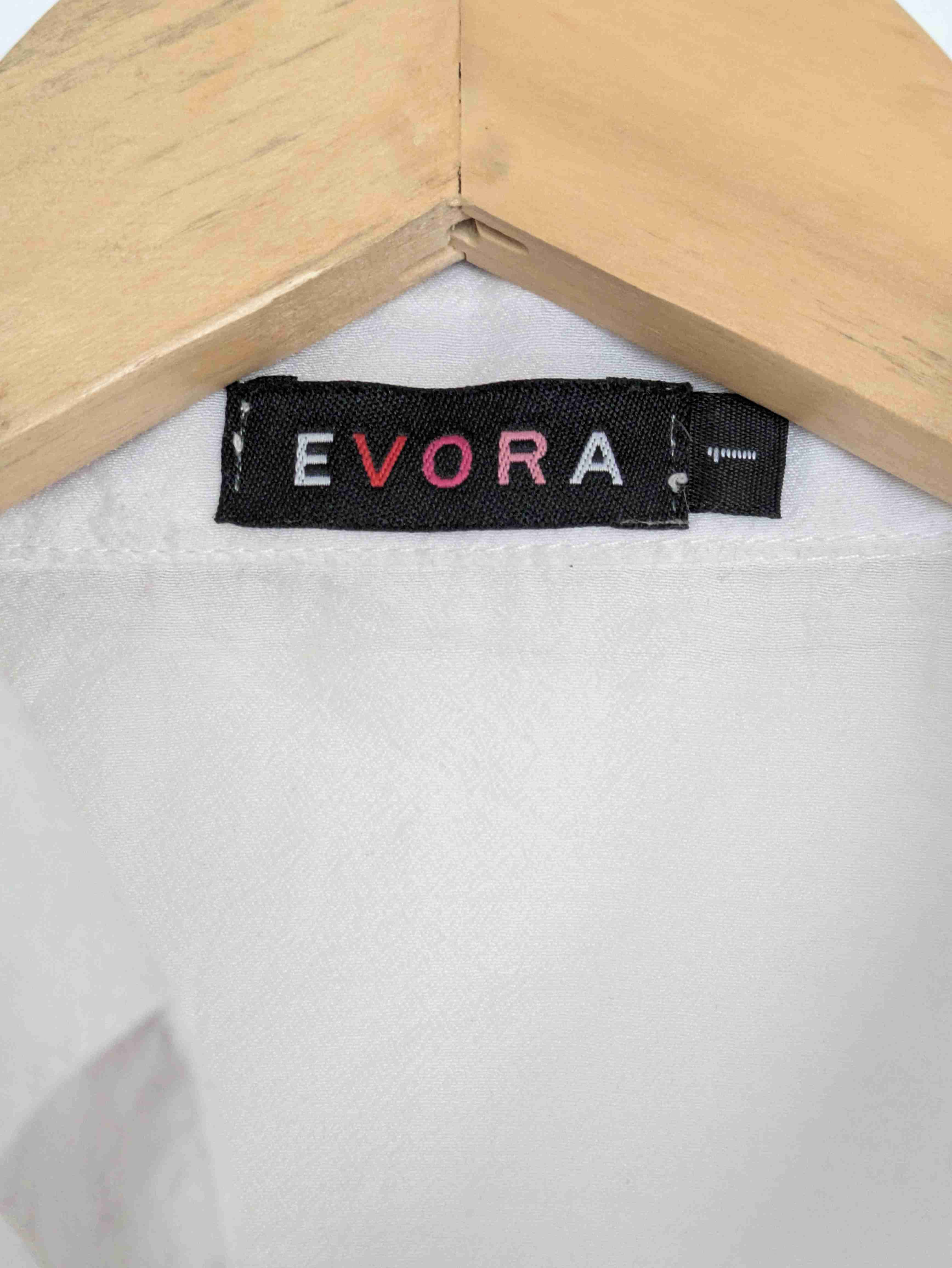 Blusa blanca manga plisada - miniatura 3