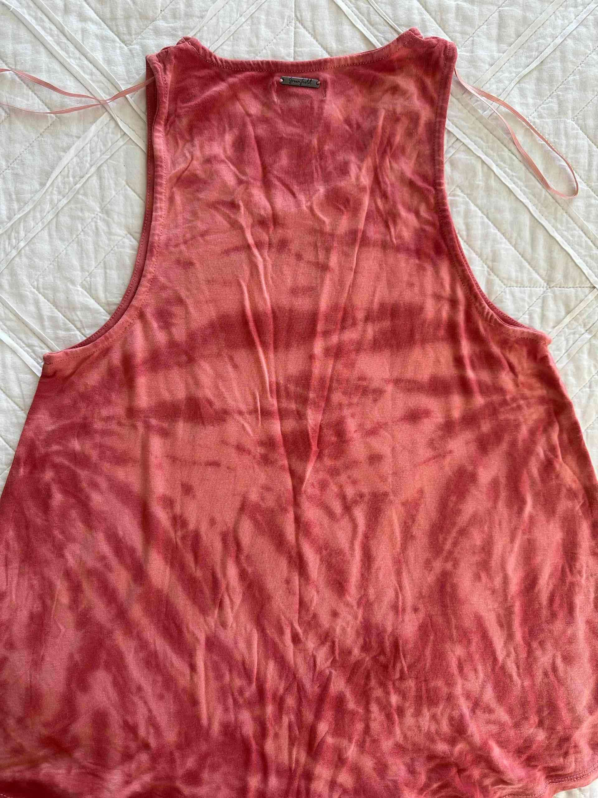 Polera sin mangas tie-dye roja - miniatura 2