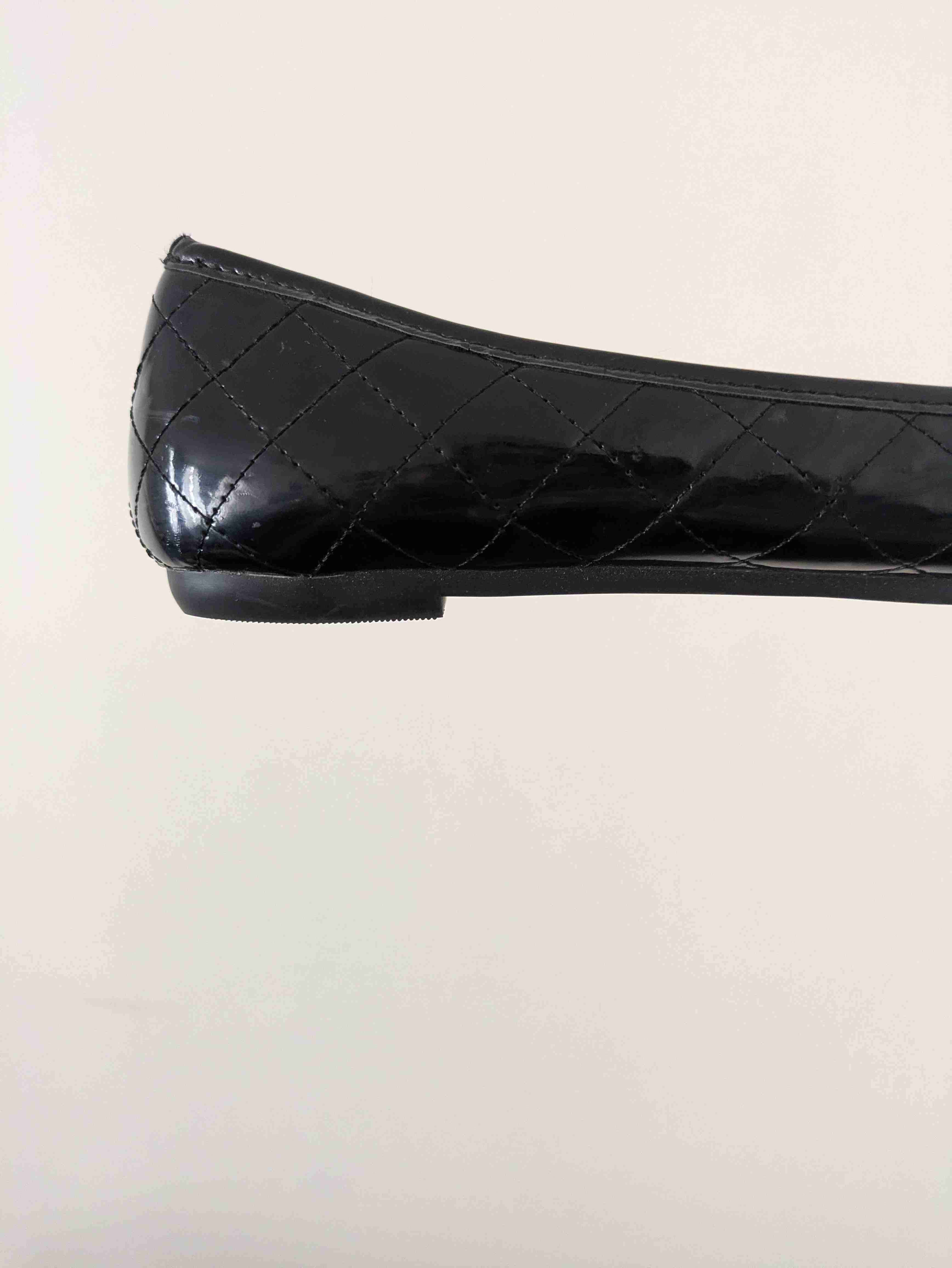 Zapatos planos negros con moño - 2