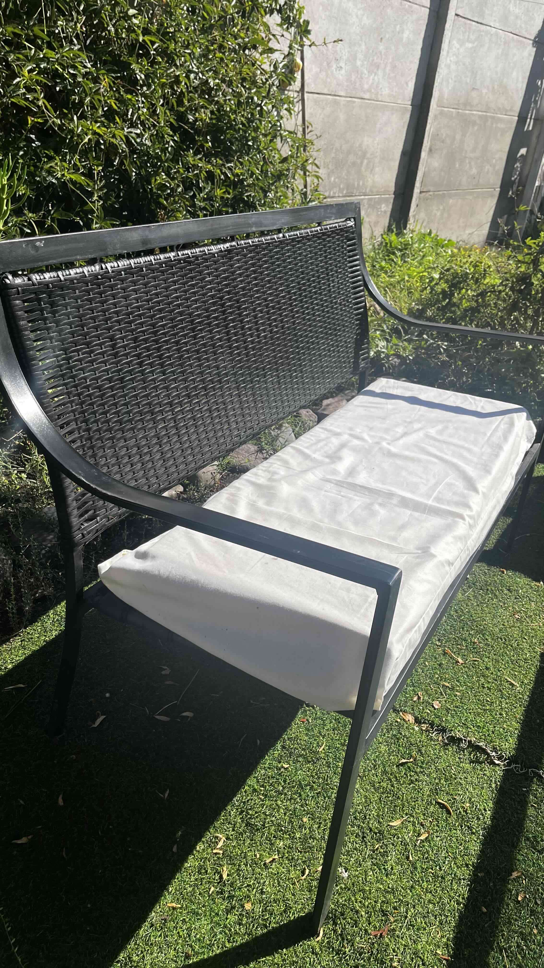 Conjunto de muebles jardín negro - 3