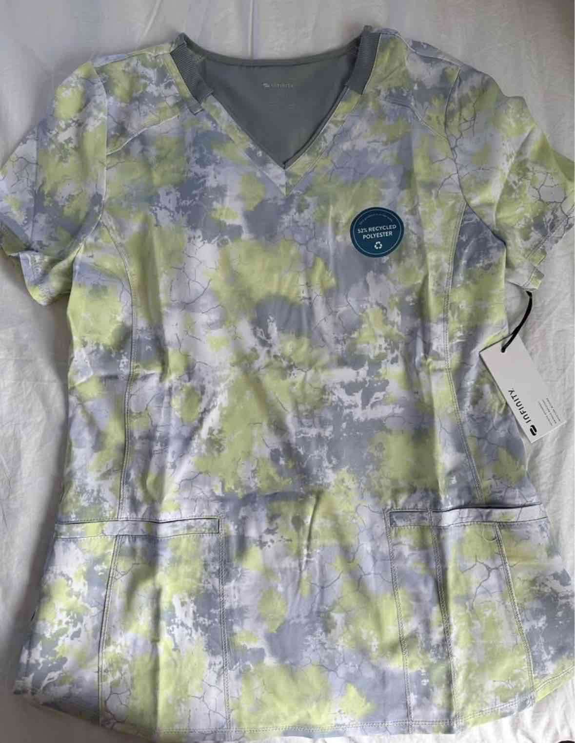 Blusa médica estampada - 1