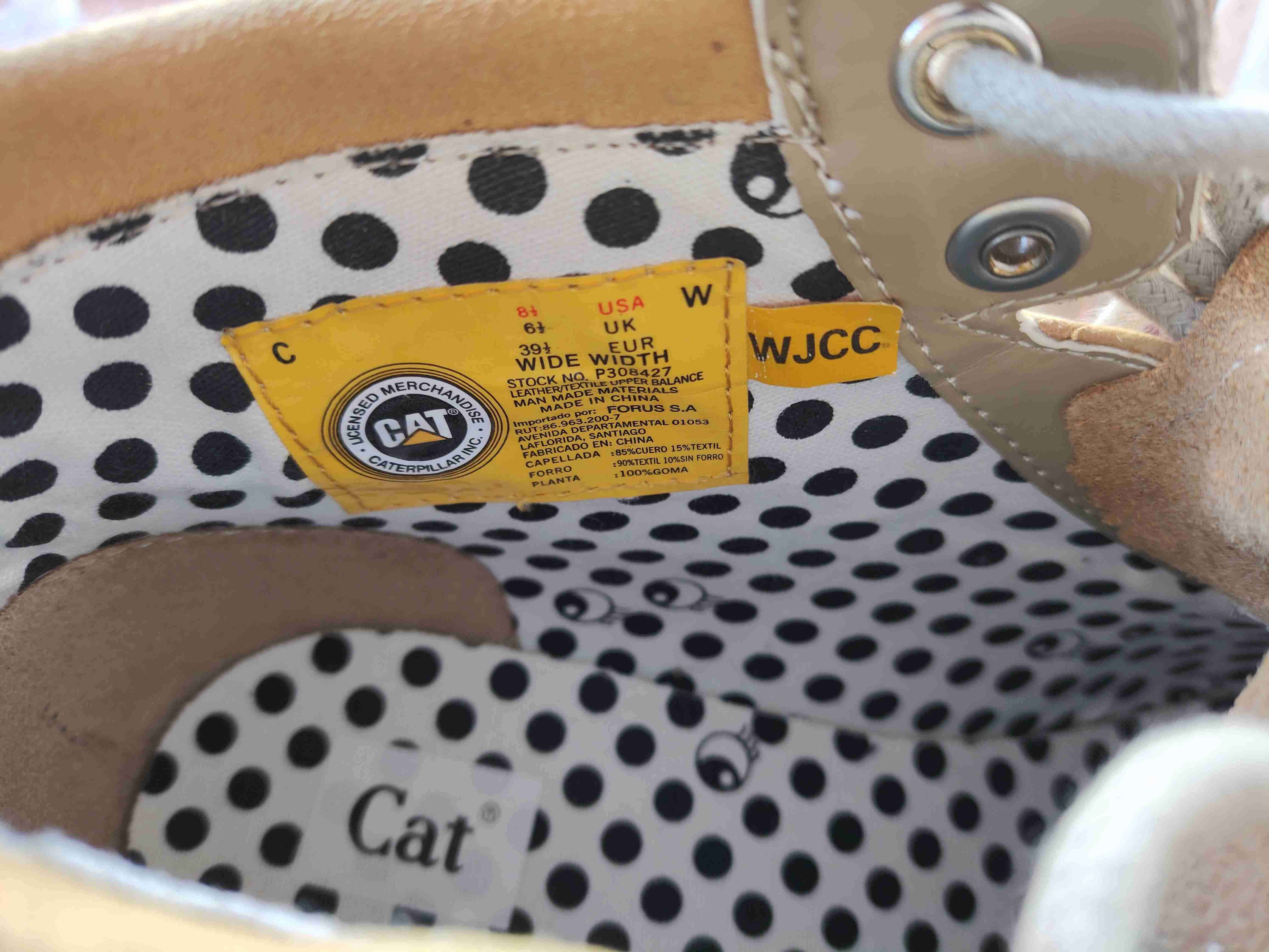 Botines Caterpillar color beige - miniatura 4