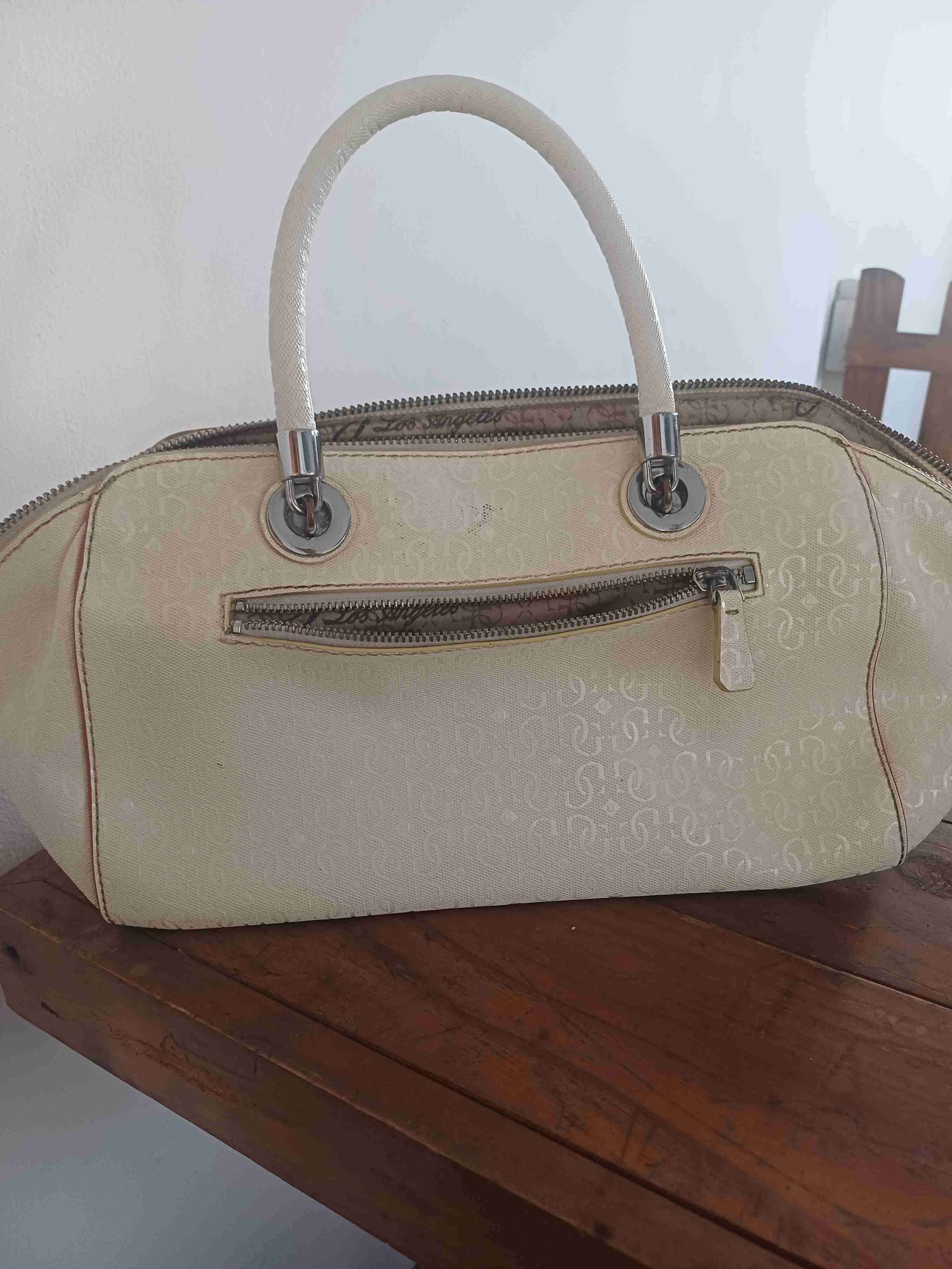Bolso beige Guess con flores - 3