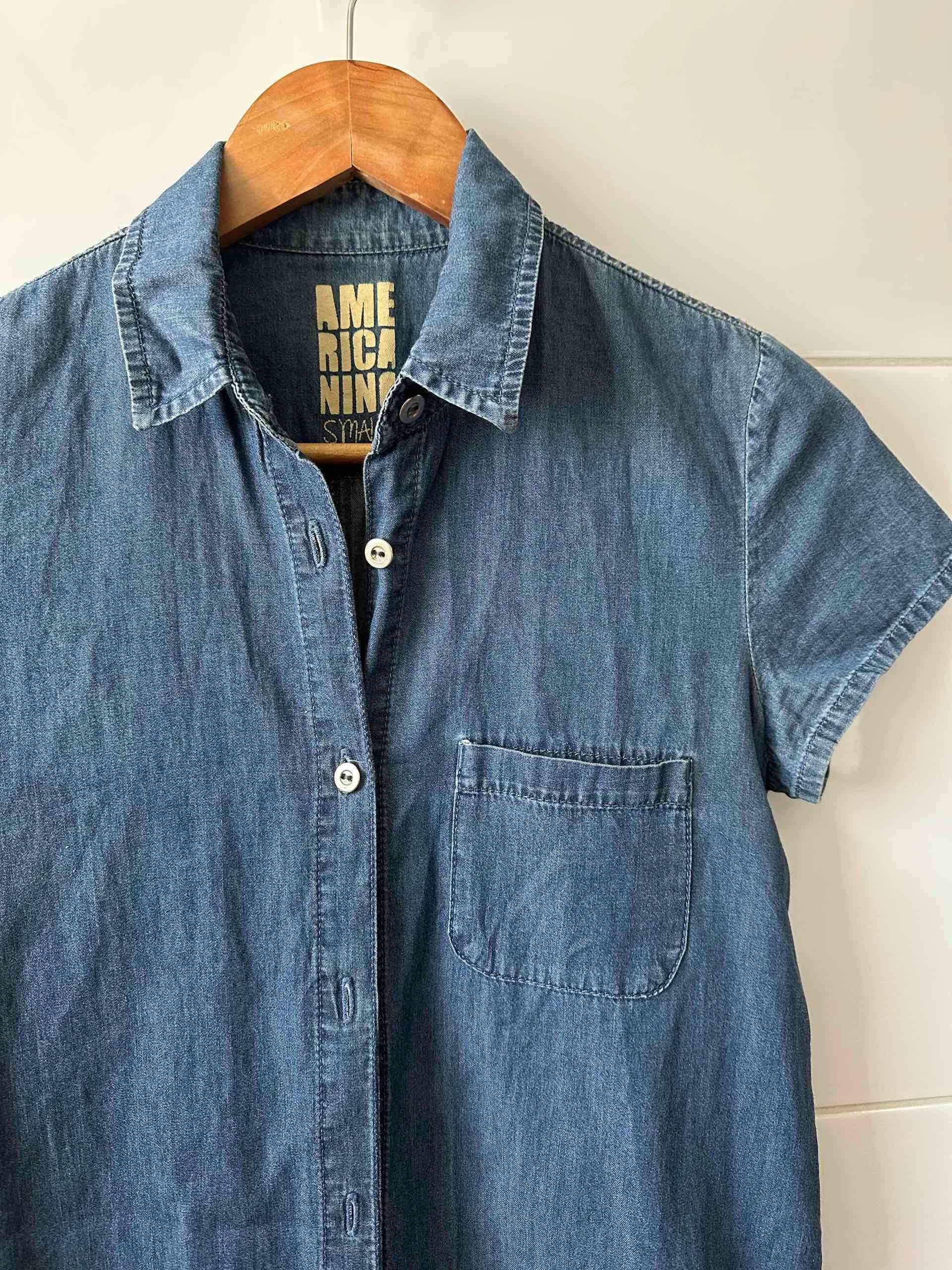 Vestido denim azul - miniatura 2