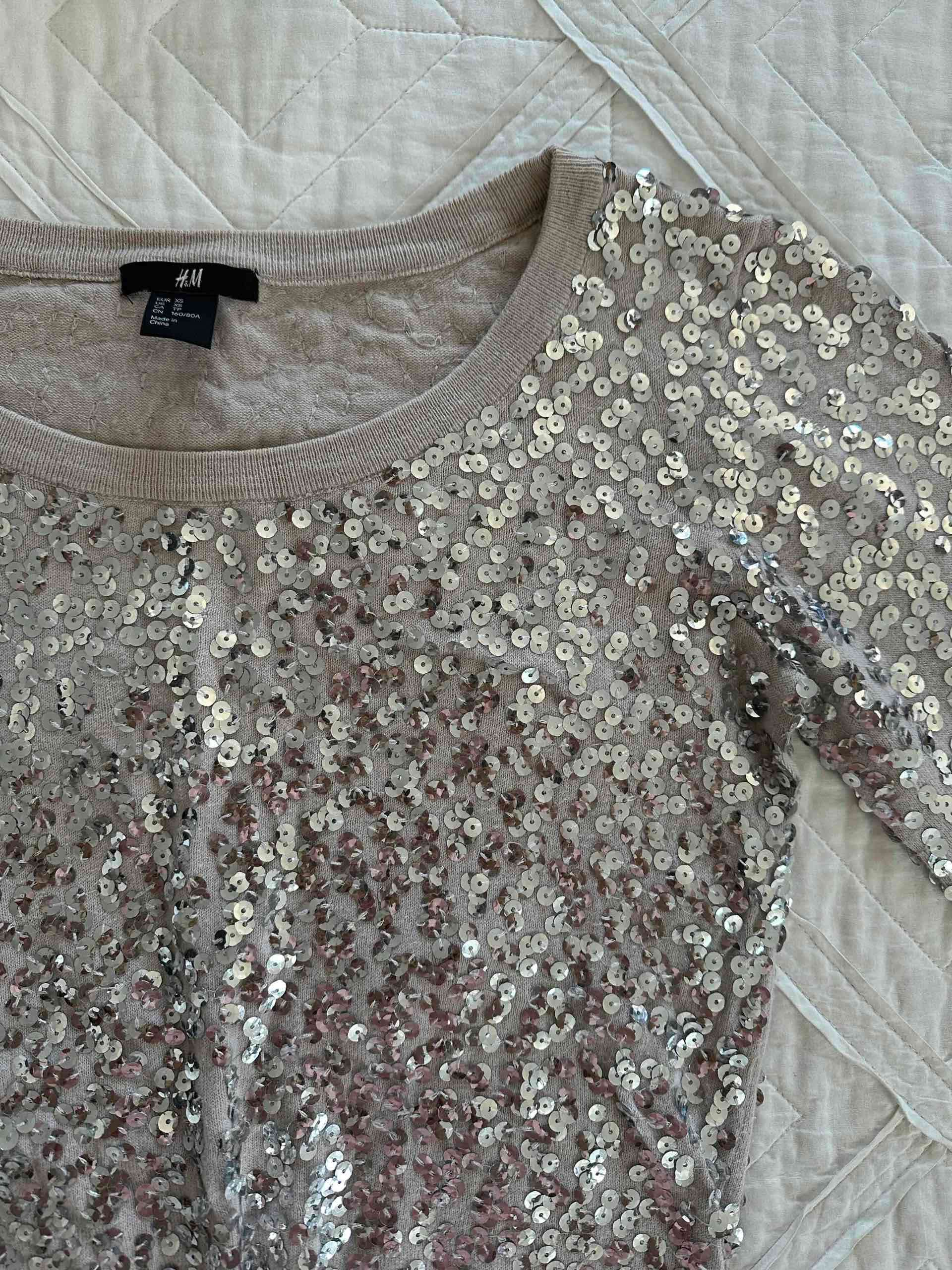 Chaleco plateado con lentejuelas - miniatura 2