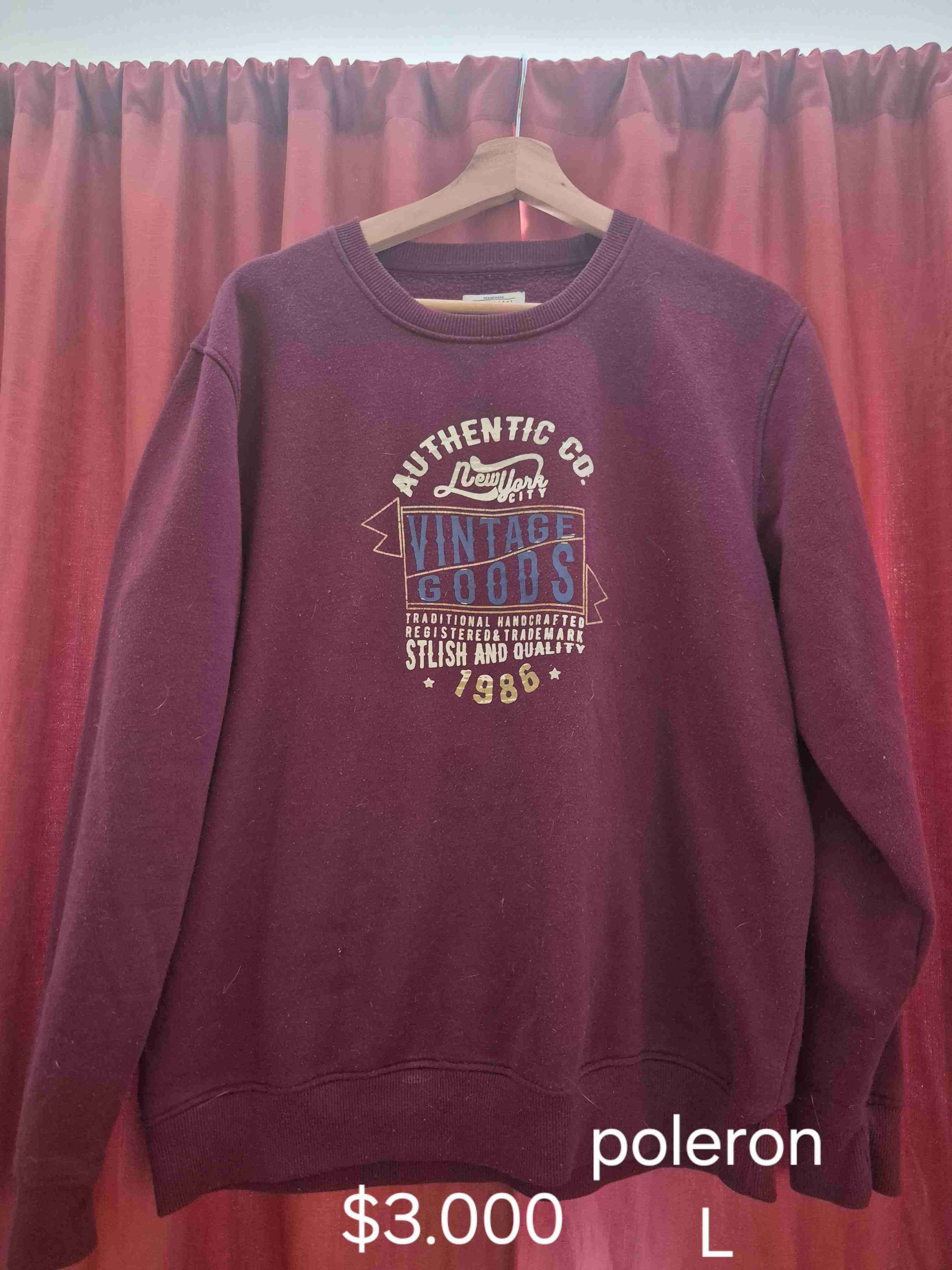 Polerón estampado vintage