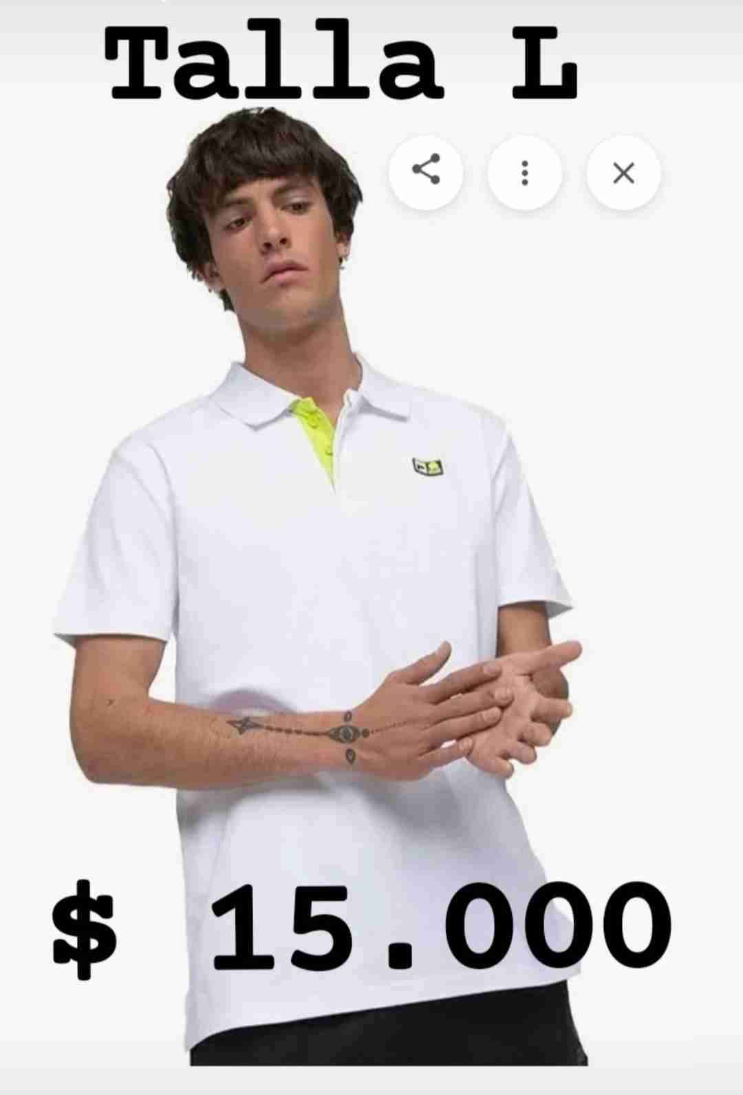 Polera azul Le Coq Sportif - miniatura 5