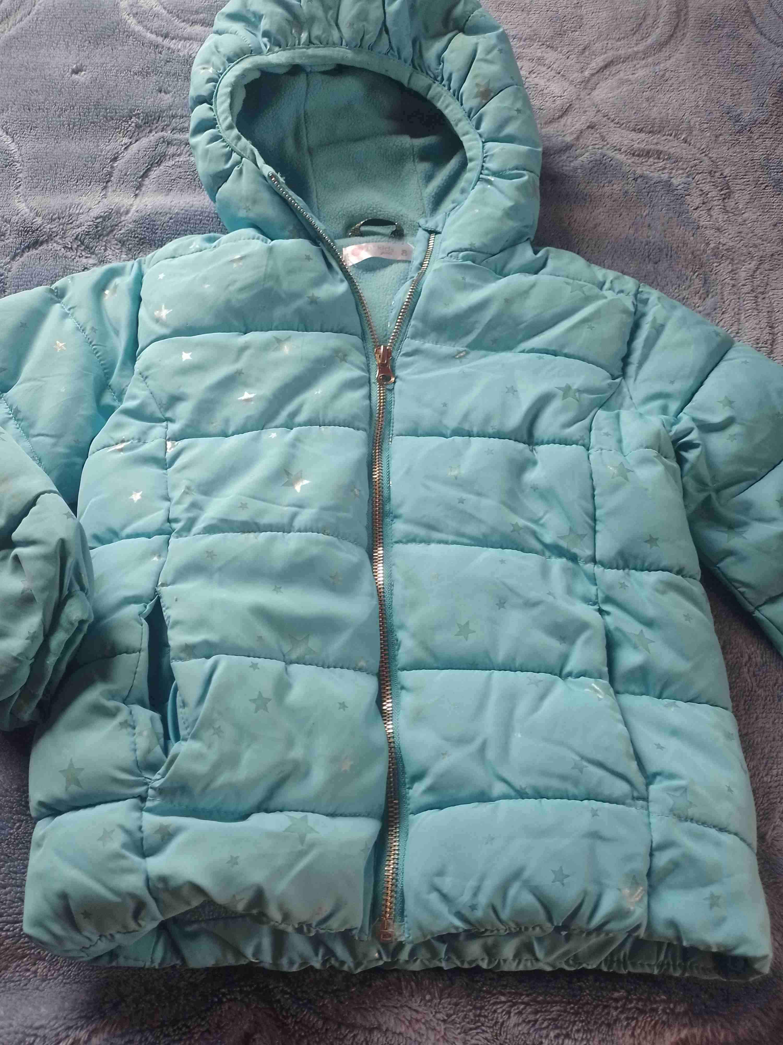 Parka acolchada café con capucha - miniatura 2