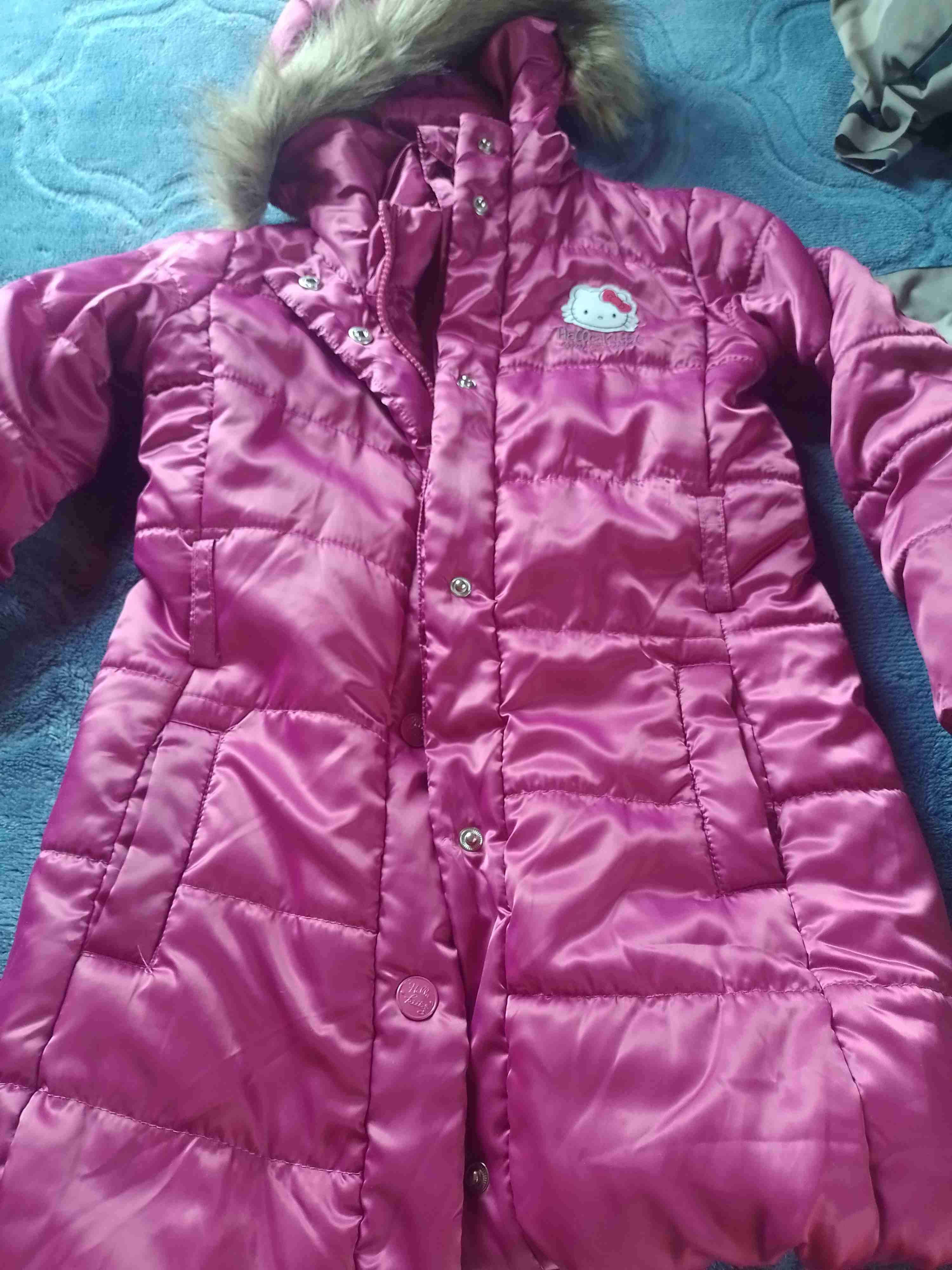 Parka acolchada café con capucha - miniatura 4