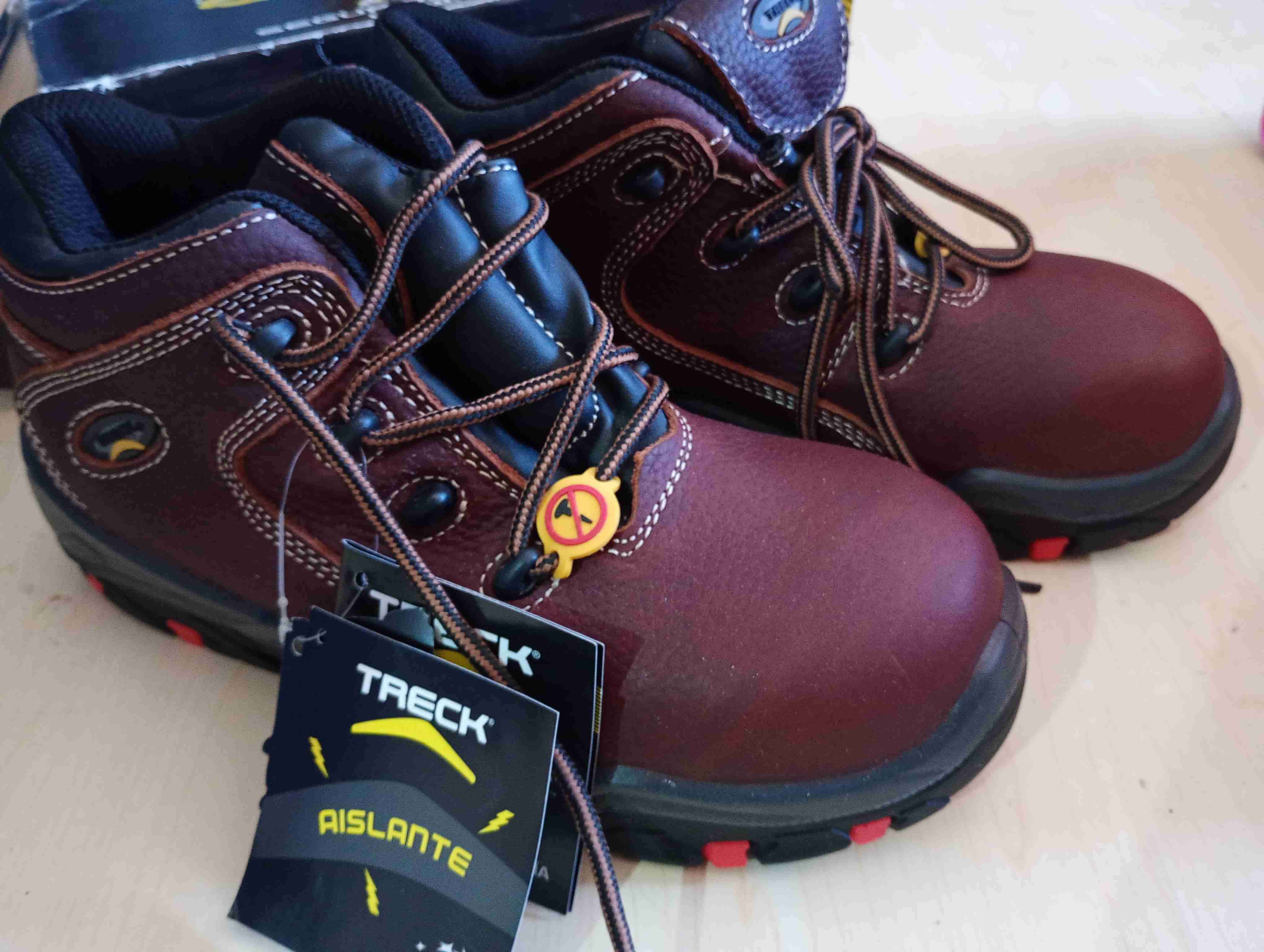 Botas de trabajo Treck marrones zapatos de segurid - 1
