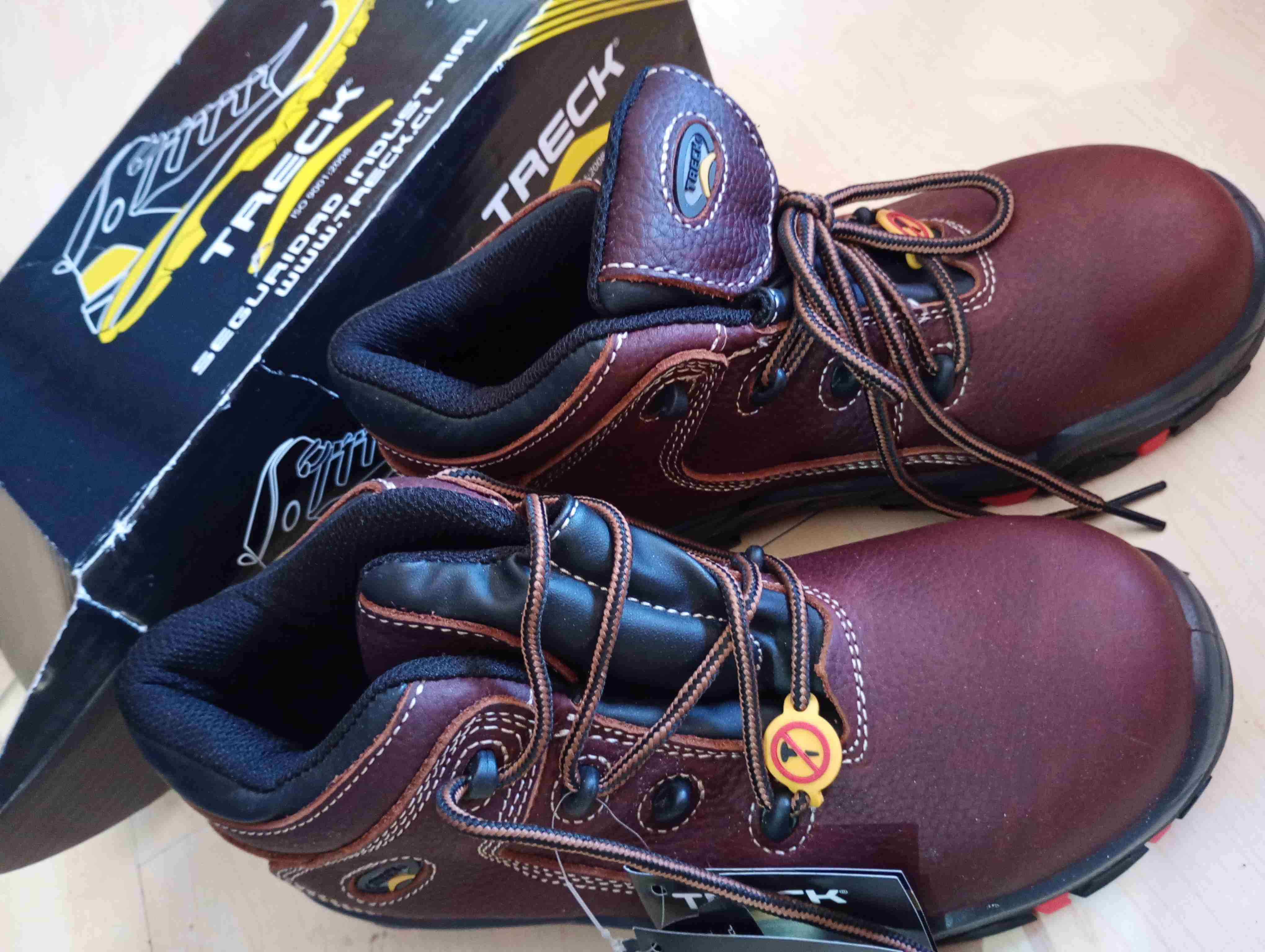 Botas de trabajo Treck marrones zapatos de segurid - 2