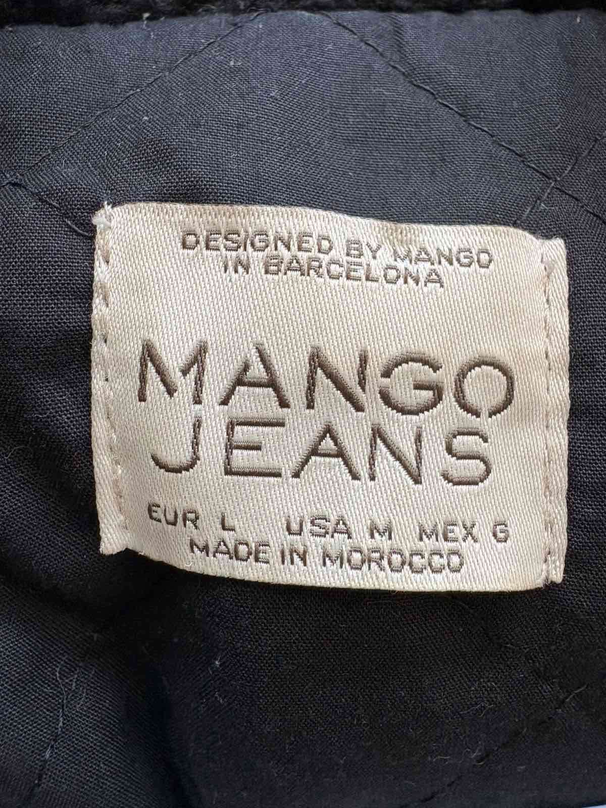 Chaqueta negra con felpa Mango L - miniatura 3