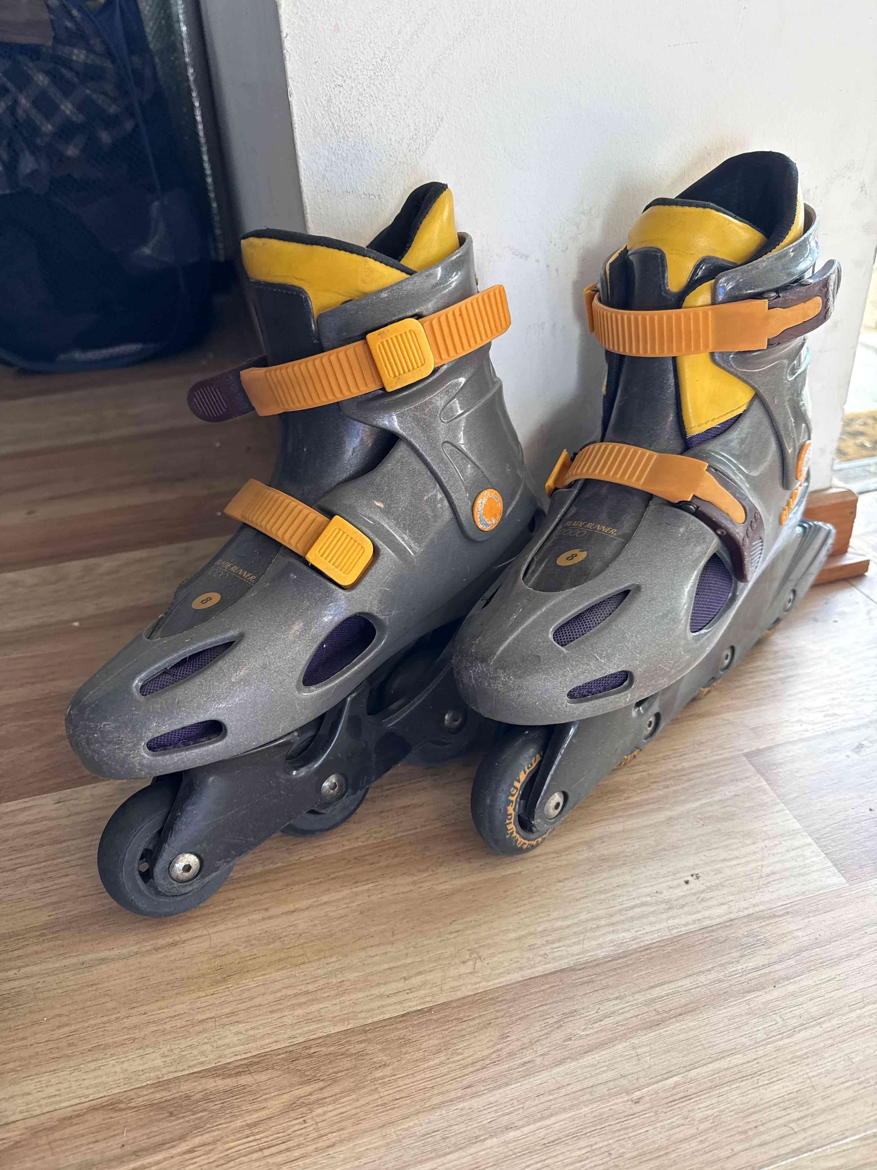 Patines en línea gris con amarillo - miniatura 2