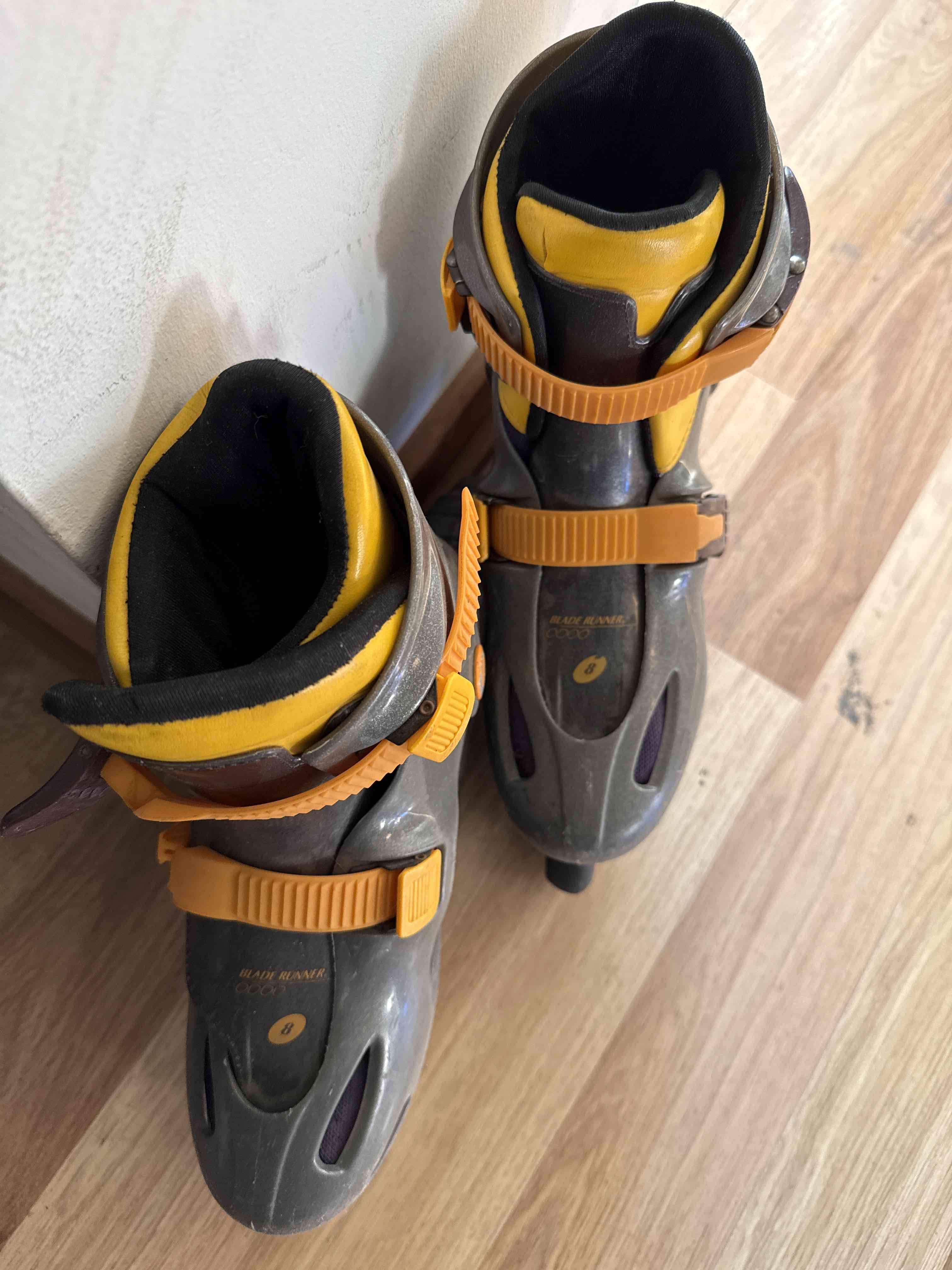 Patines en línea gris con amarillo - miniatura 3