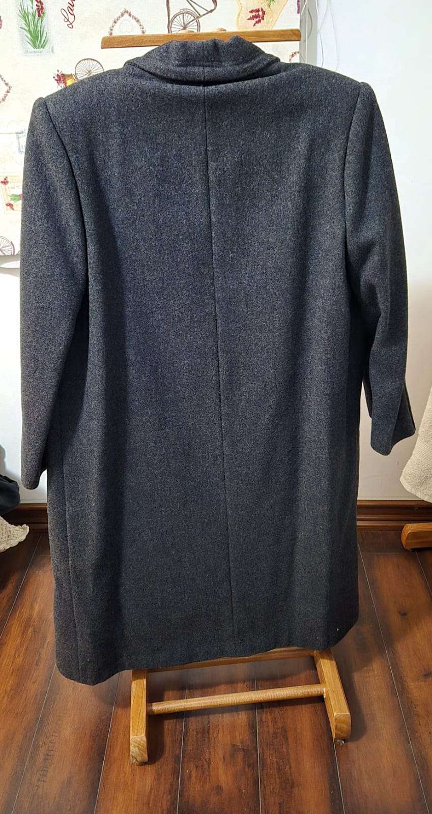 Abrigo de lana gris oscuro 100% lana - 2