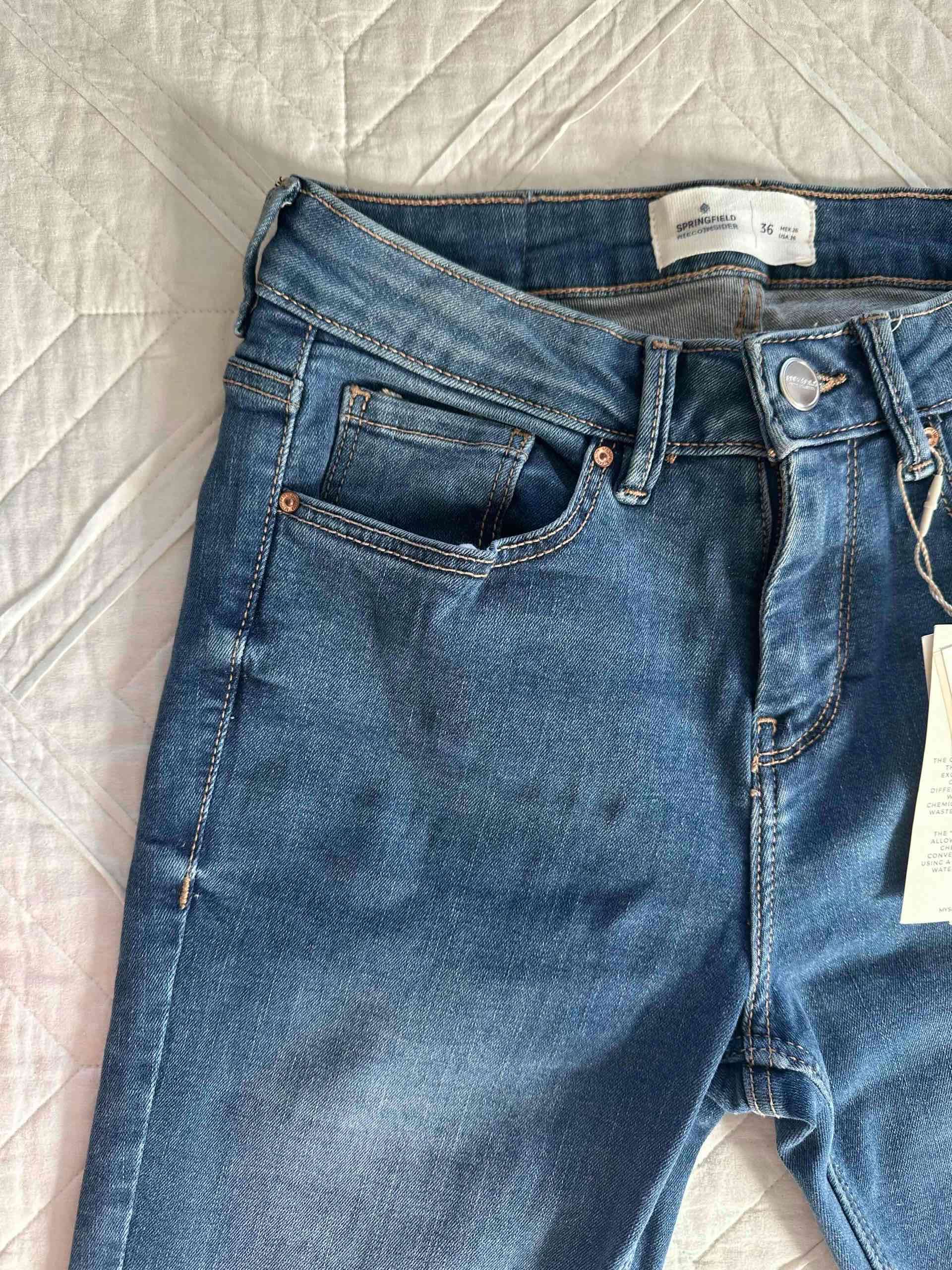 Jeans azul oscuro nuevo - miniatura 2