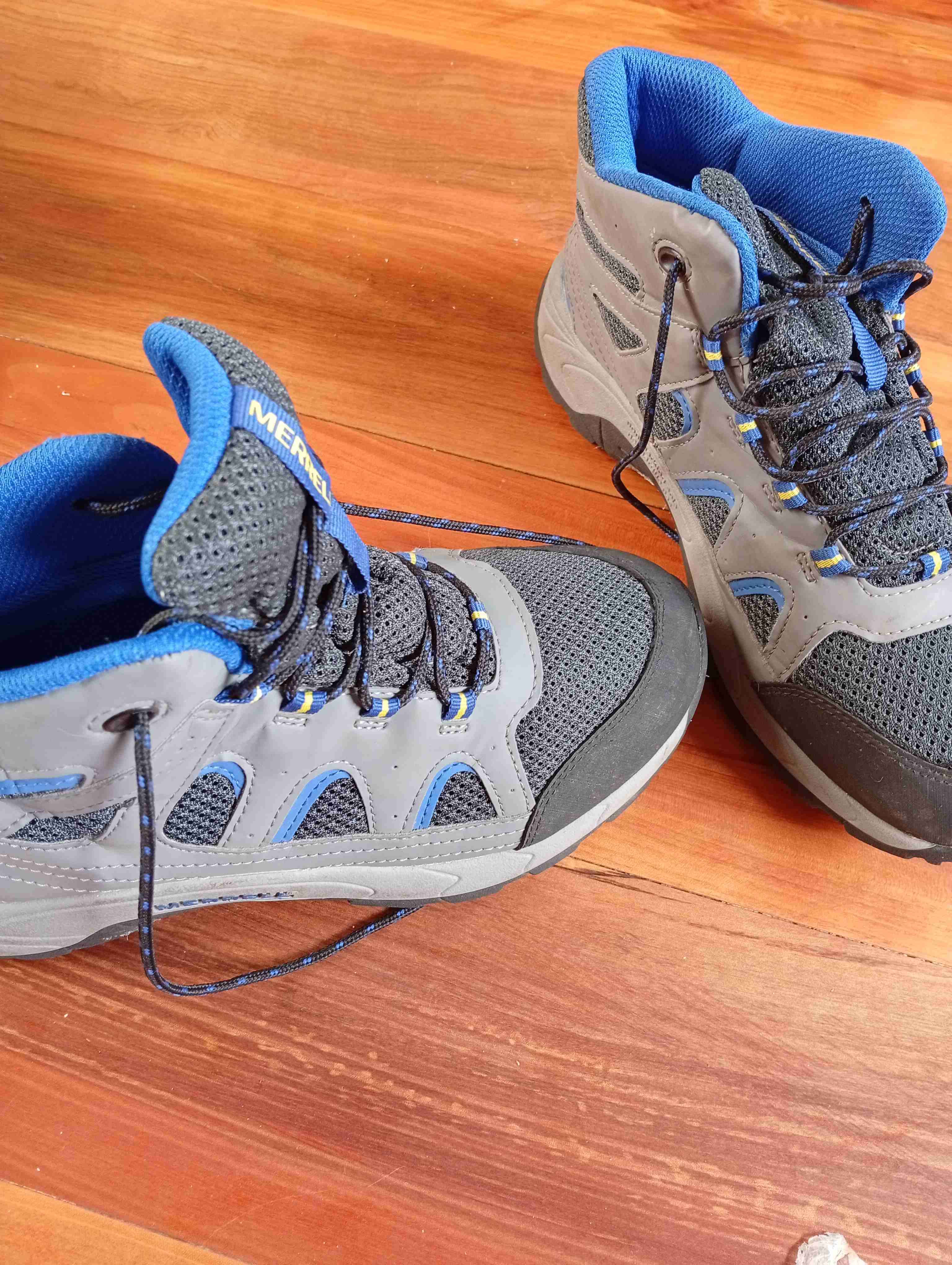 Botas de senderismo Merrell gris y azul - miniatura 2