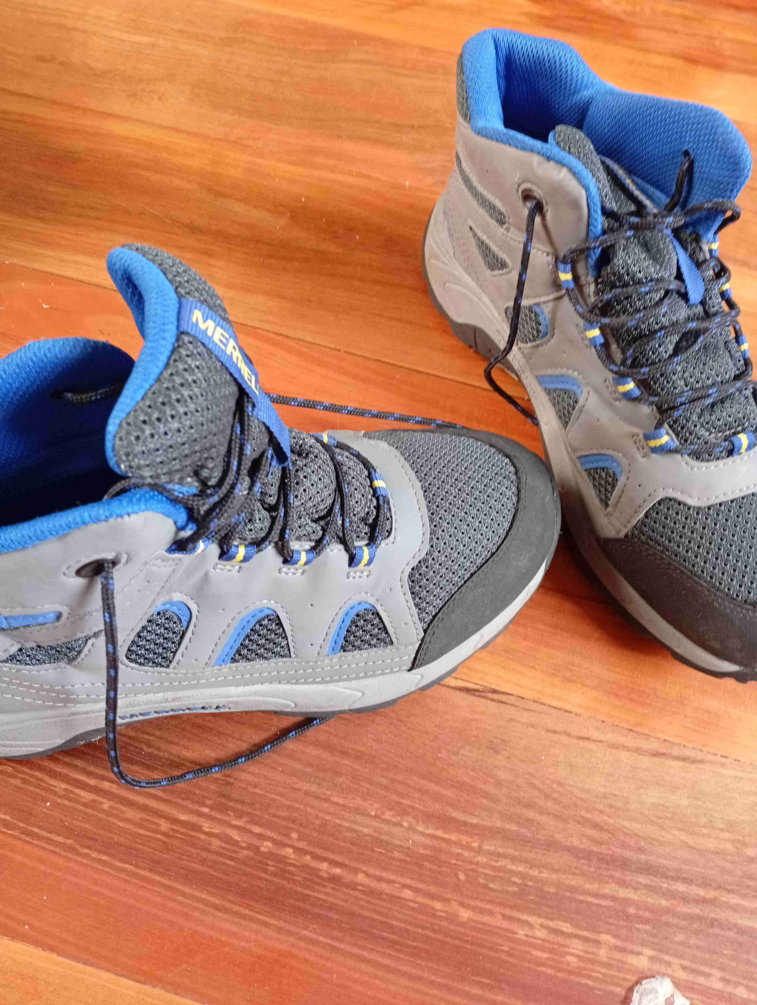 Botas de senderismo Merrell gris y azul - miniatura 3