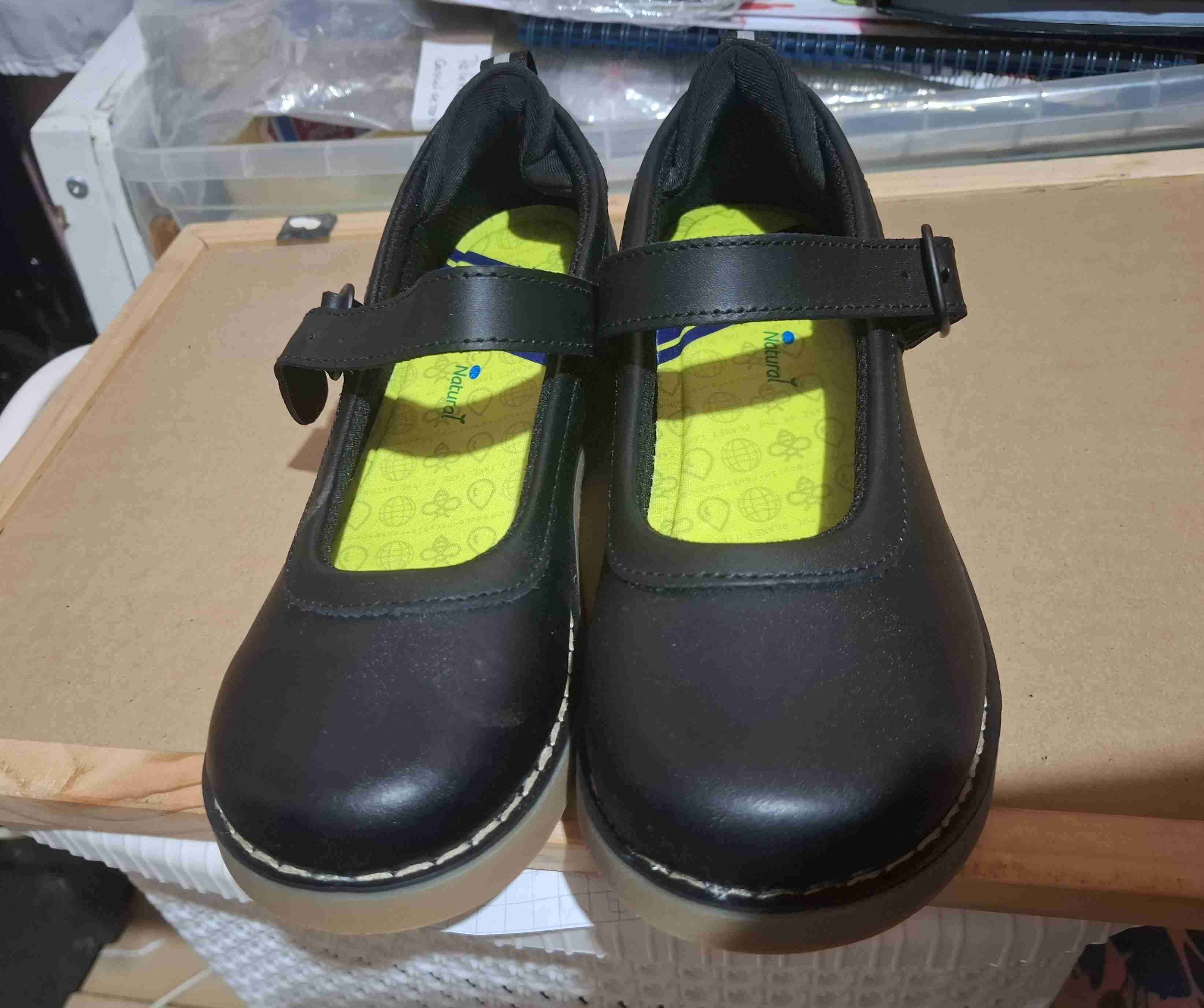 Zapatos escolares negros con corrwa - 5