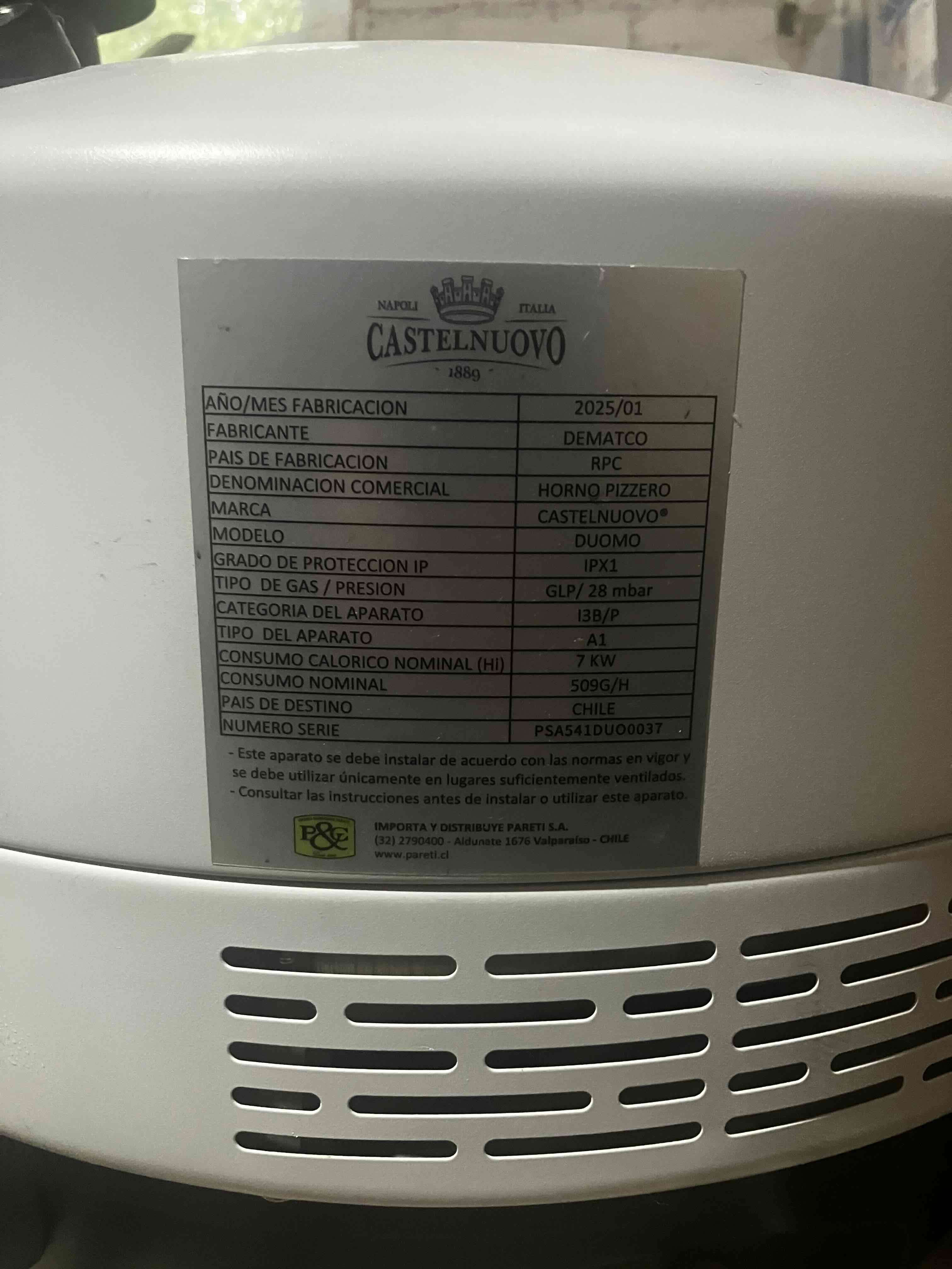 Horno a gas tipo cúpula, castelnuovo - miniatura 2