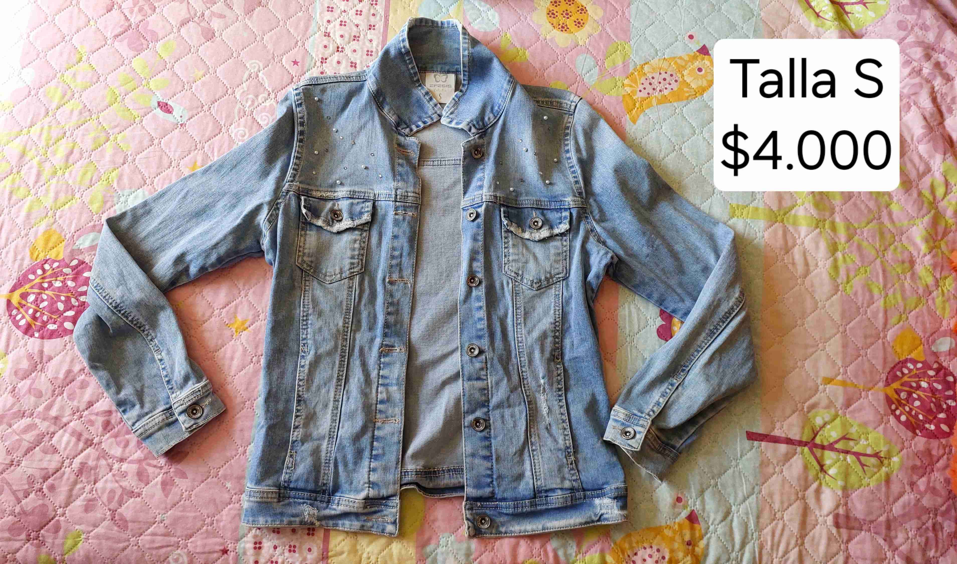 Chaqueta de mezclilla azul - 1