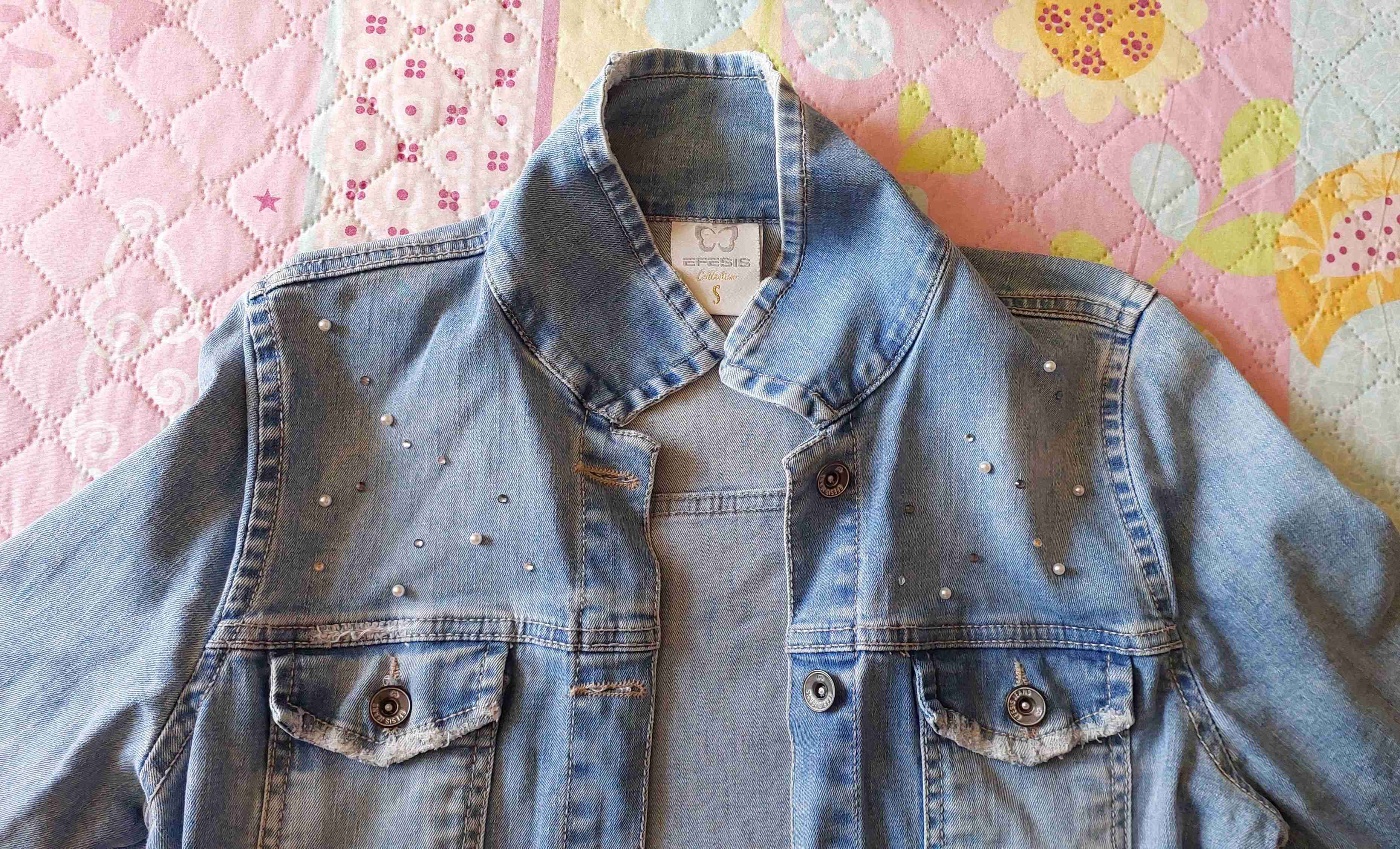 Chaqueta de mezclilla azul - 3