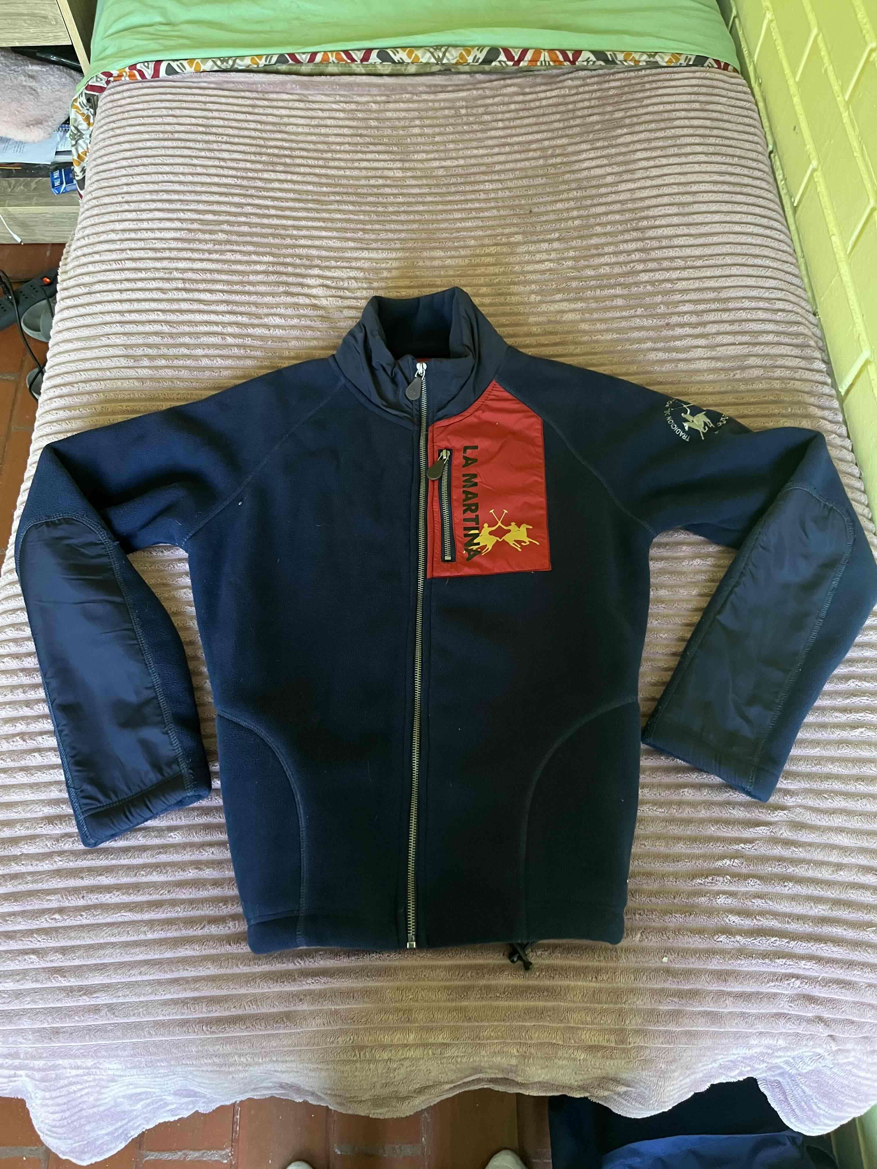 Chaqueta La Martina azul y roja original - 1