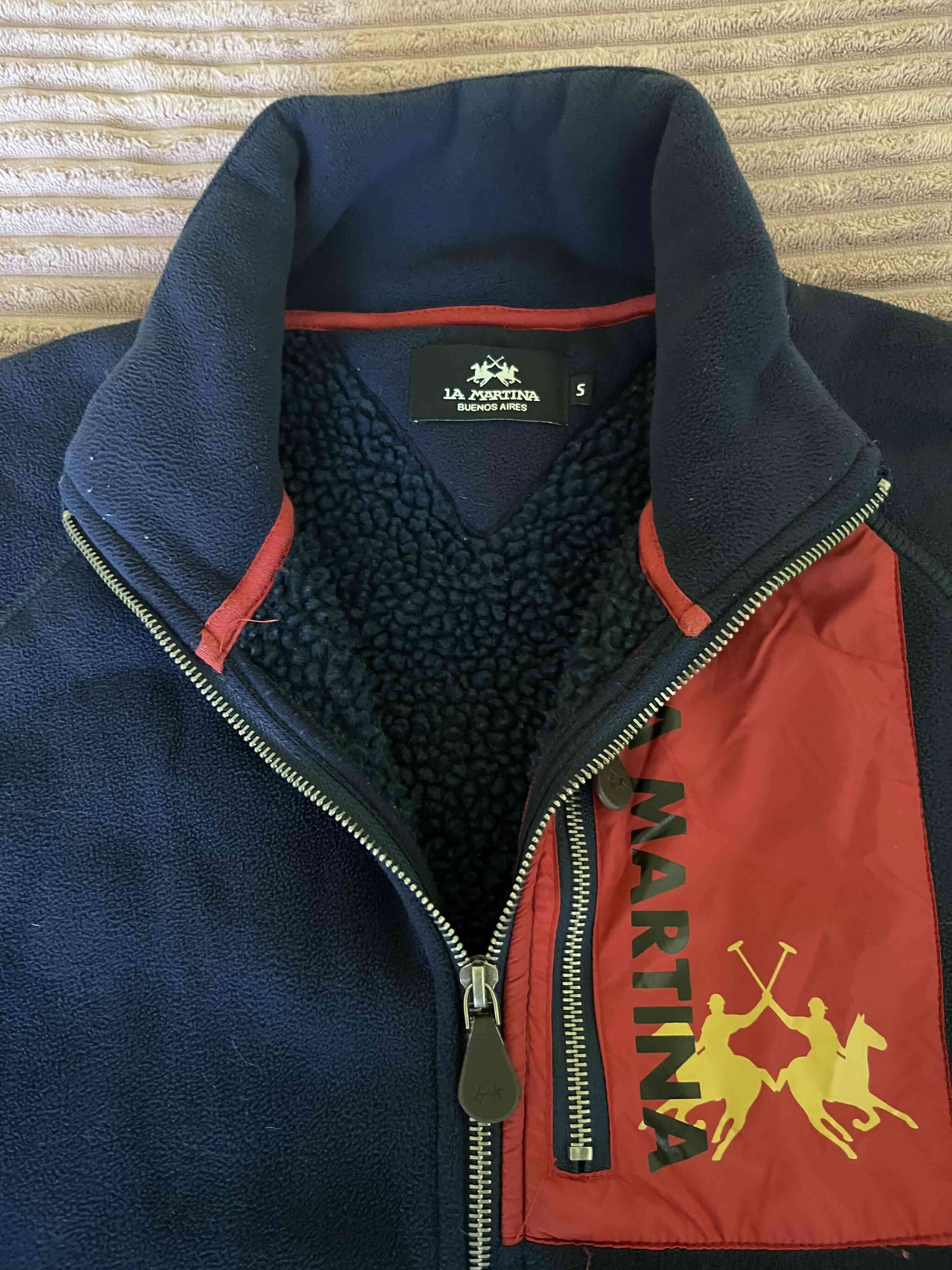 Chaqueta La Martina azul y roja original - 3