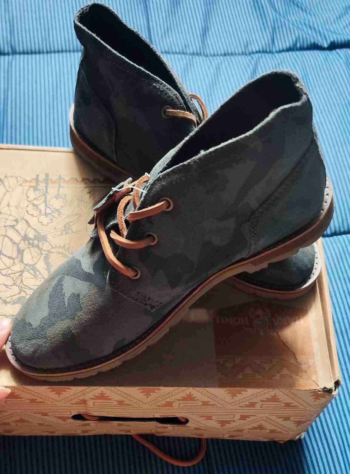 Botines azules de gamuza - miniatura 2