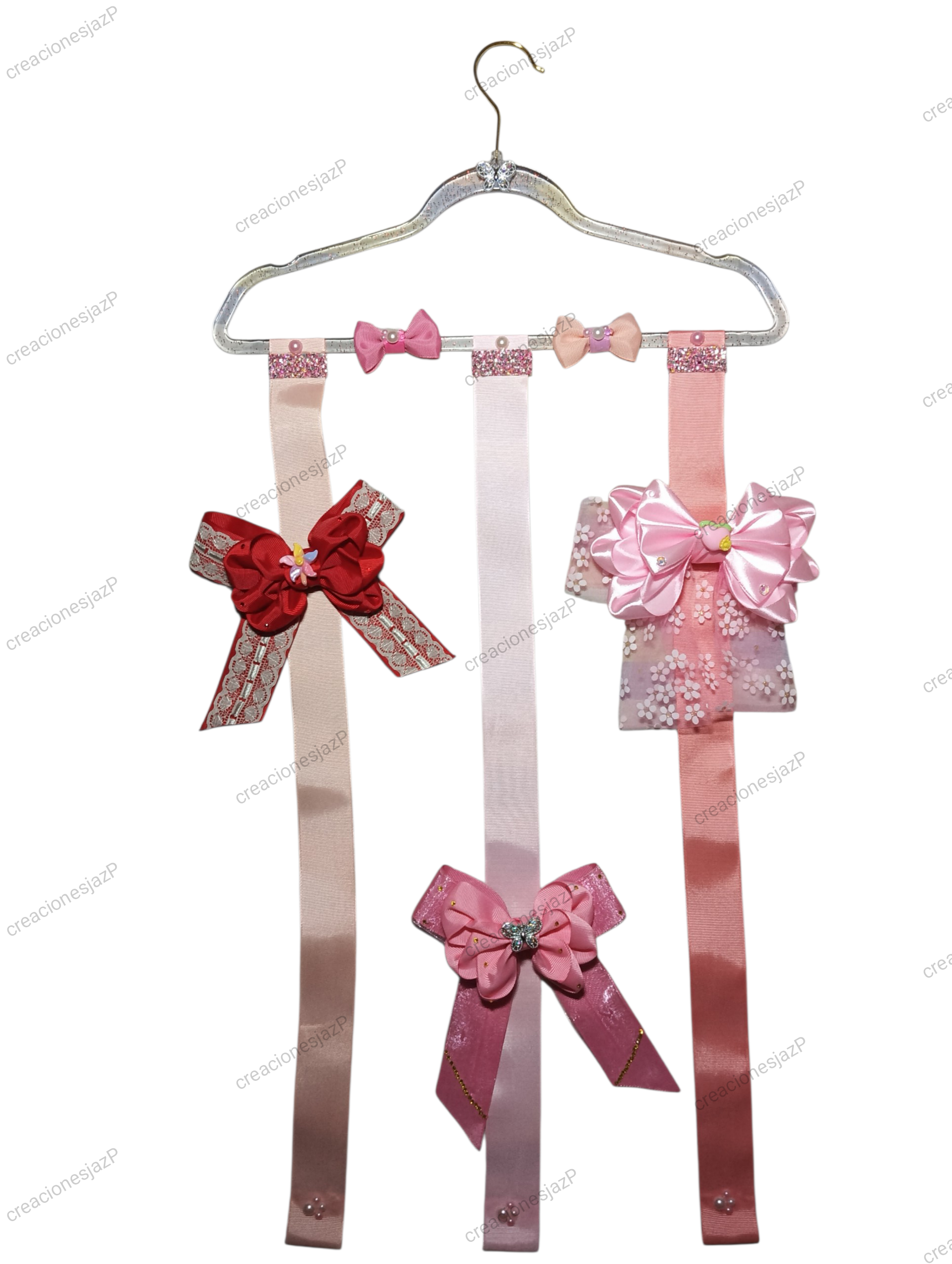 Porta Lazos De Acrílico y Madera Porta Colett - miniatura 3