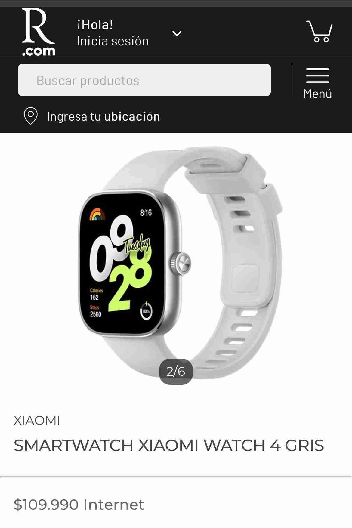 Smartwatch Xiaomi Watch 4 Gris - miniatura 1