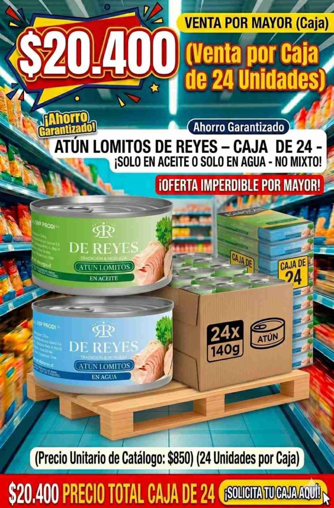 Caja de 24 Atún Lomitos