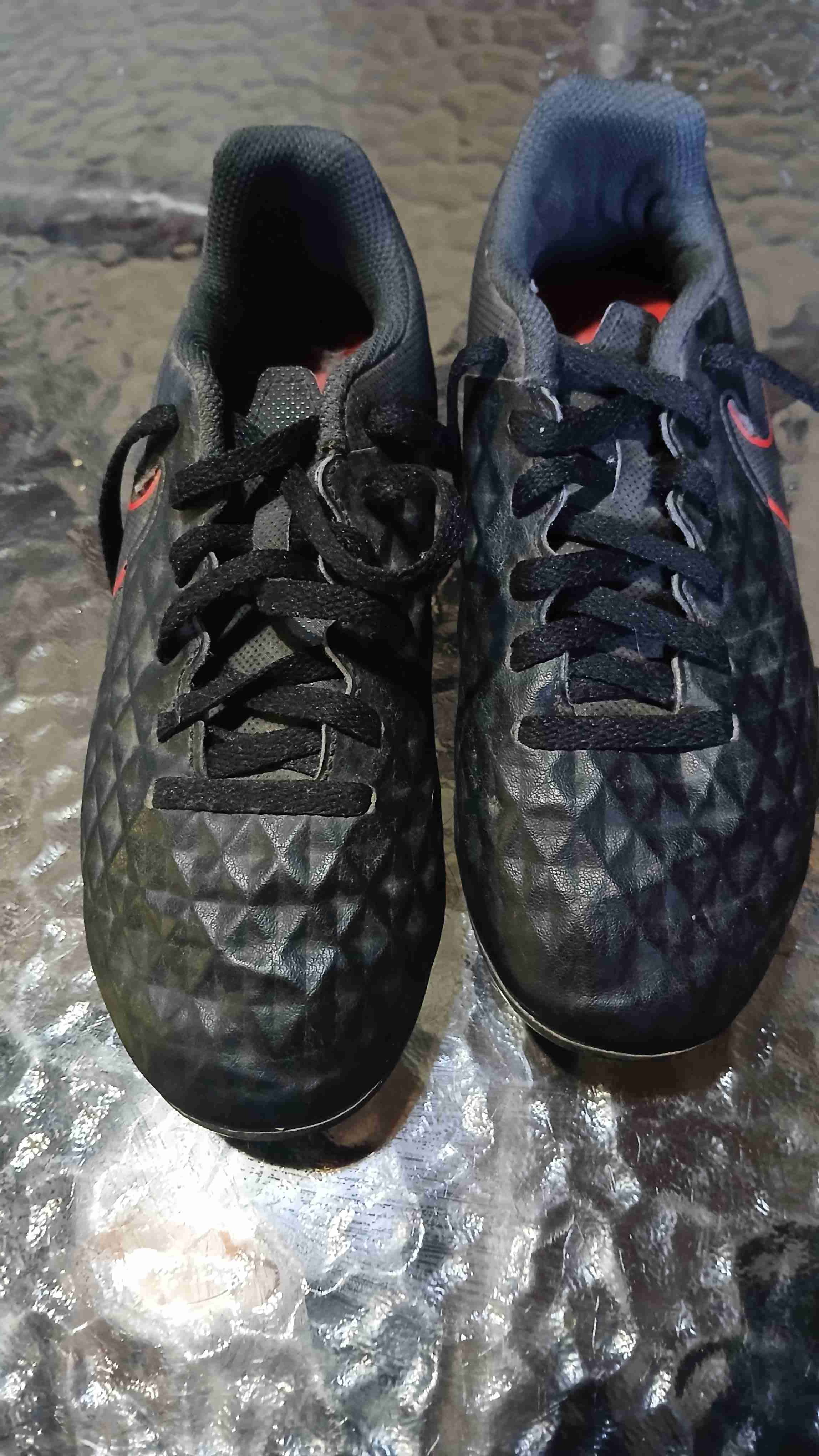 Zapatillas de fútbol Nike negras - miniatura 2