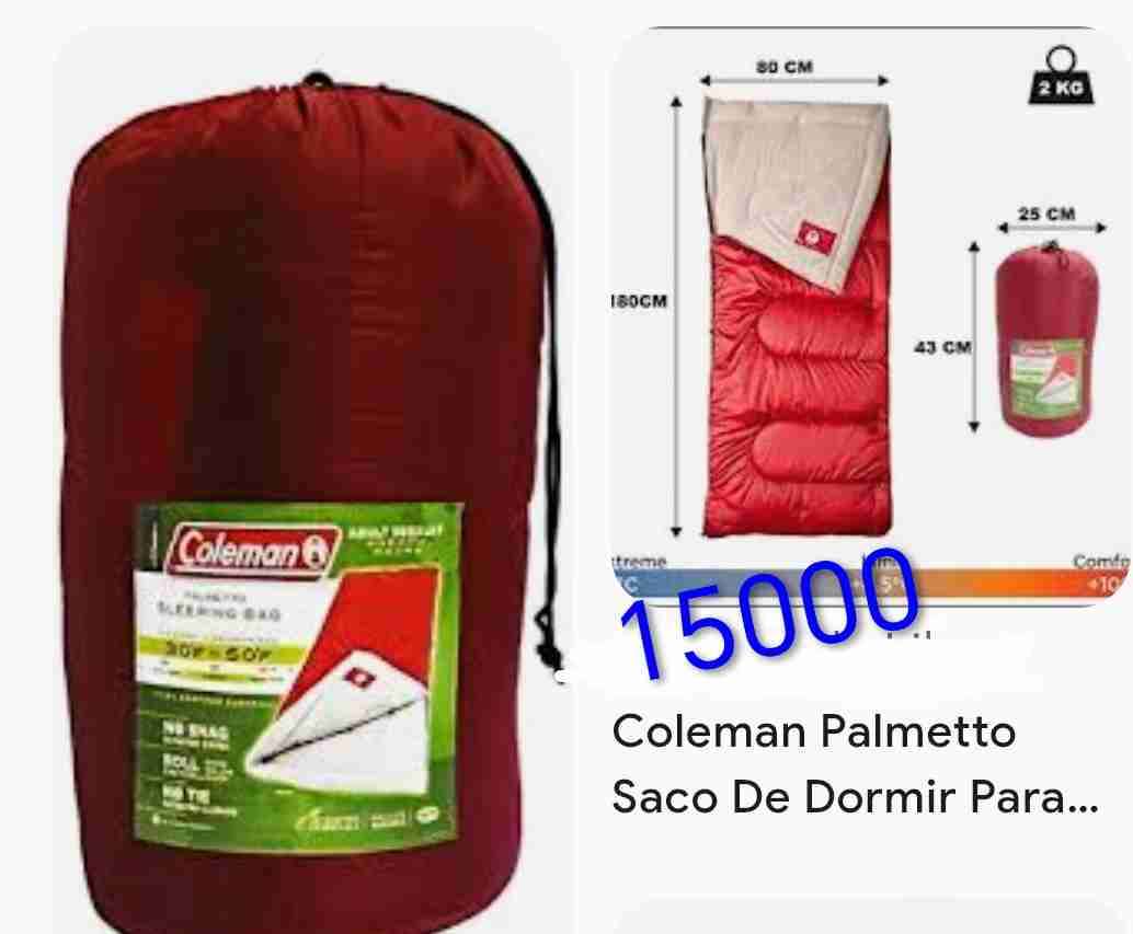 Saco de dormir Coleman rojo - 1