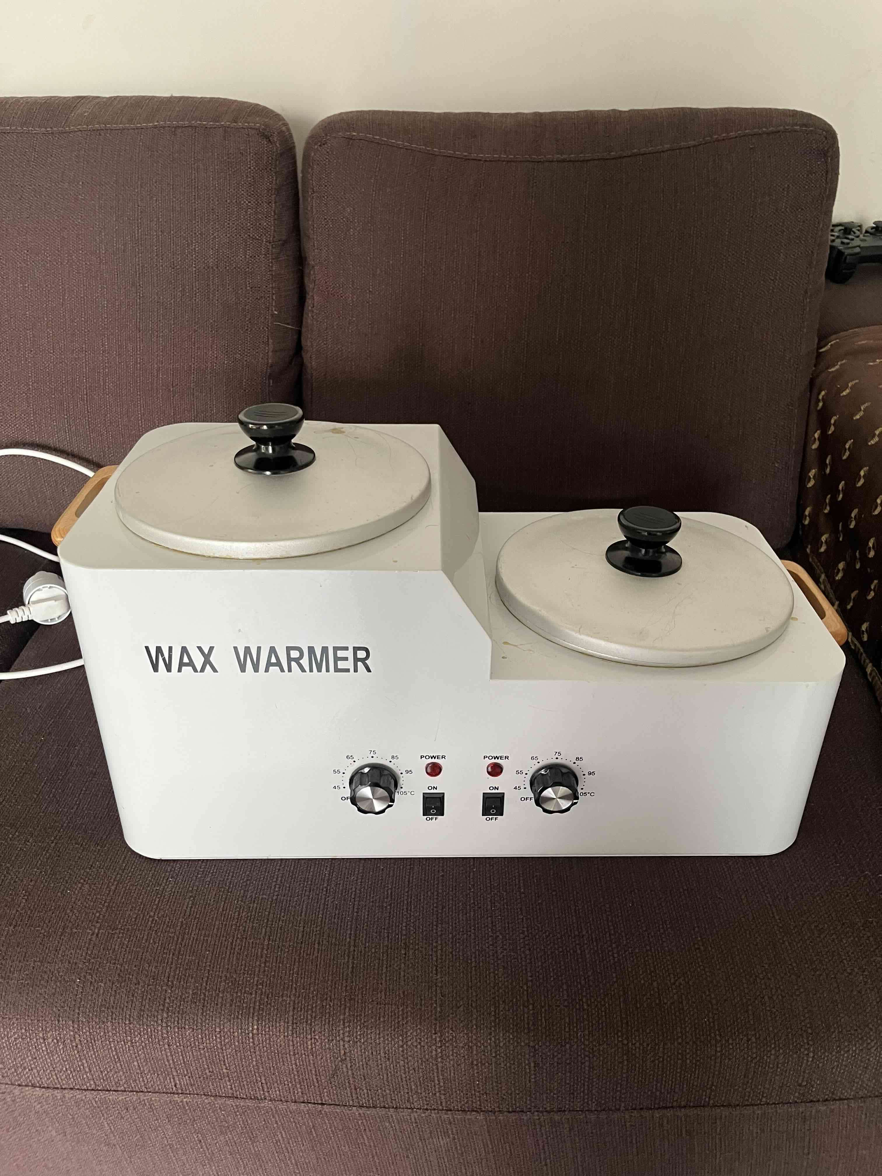 Calentador de cera doble