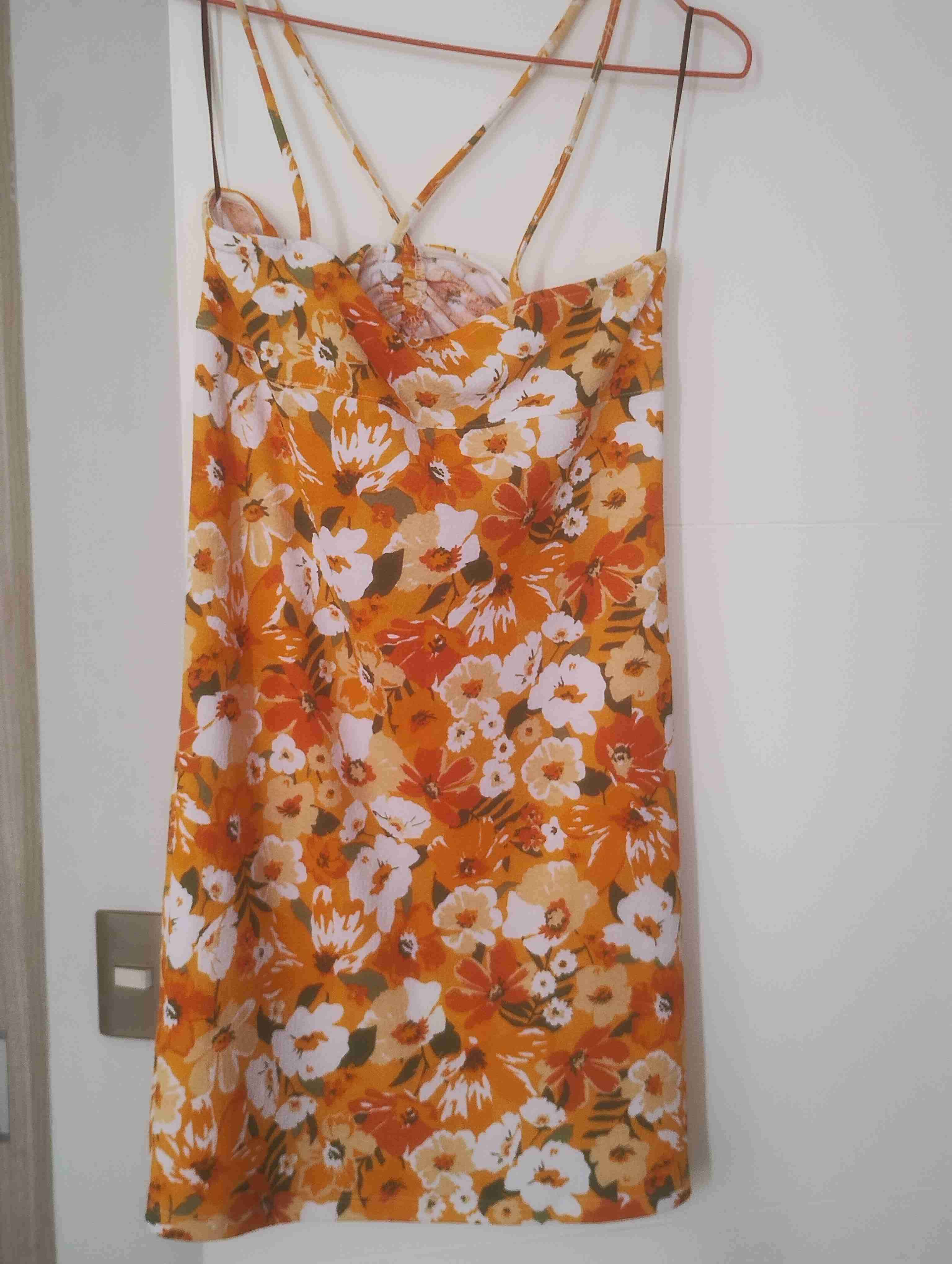 Vestido floral naranja - miniatura 2