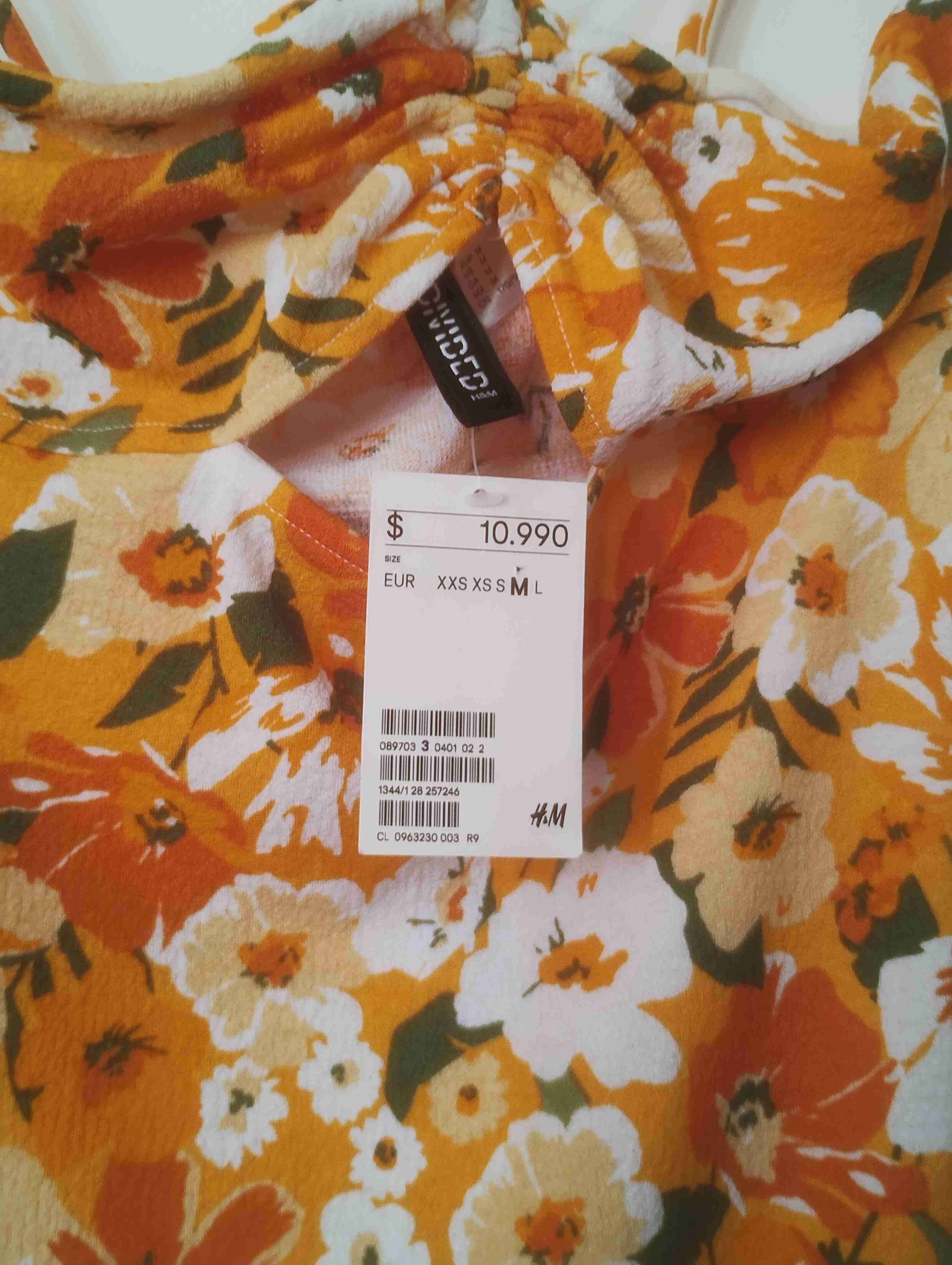 Vestido floral naranja - miniatura 3