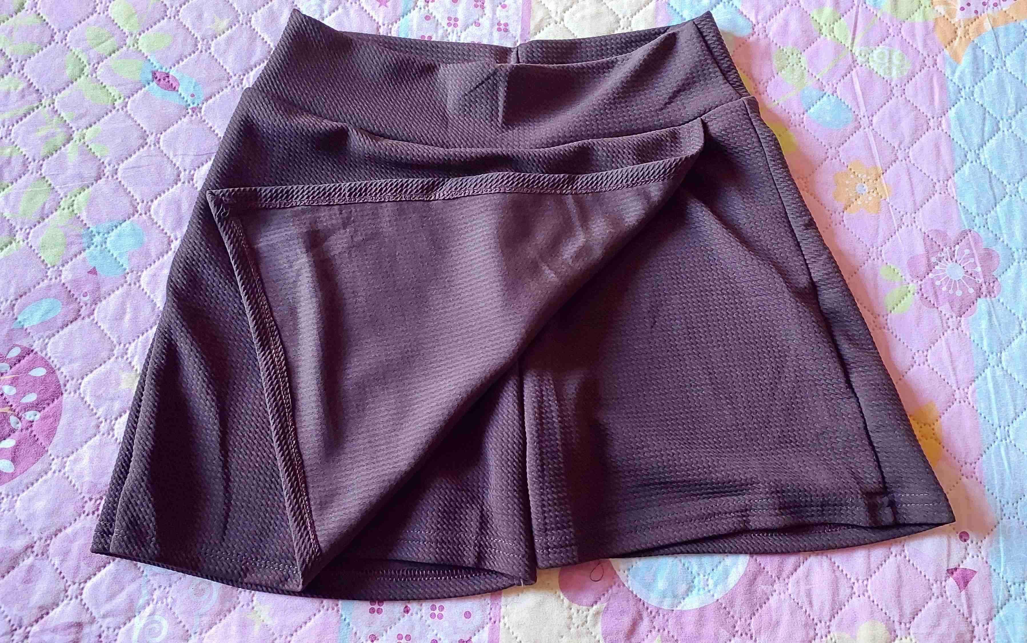 Falda short color chocolate XL - miniatura 2