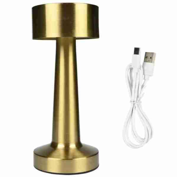 Lámpara de mesa metálica moderna - miniatura 2