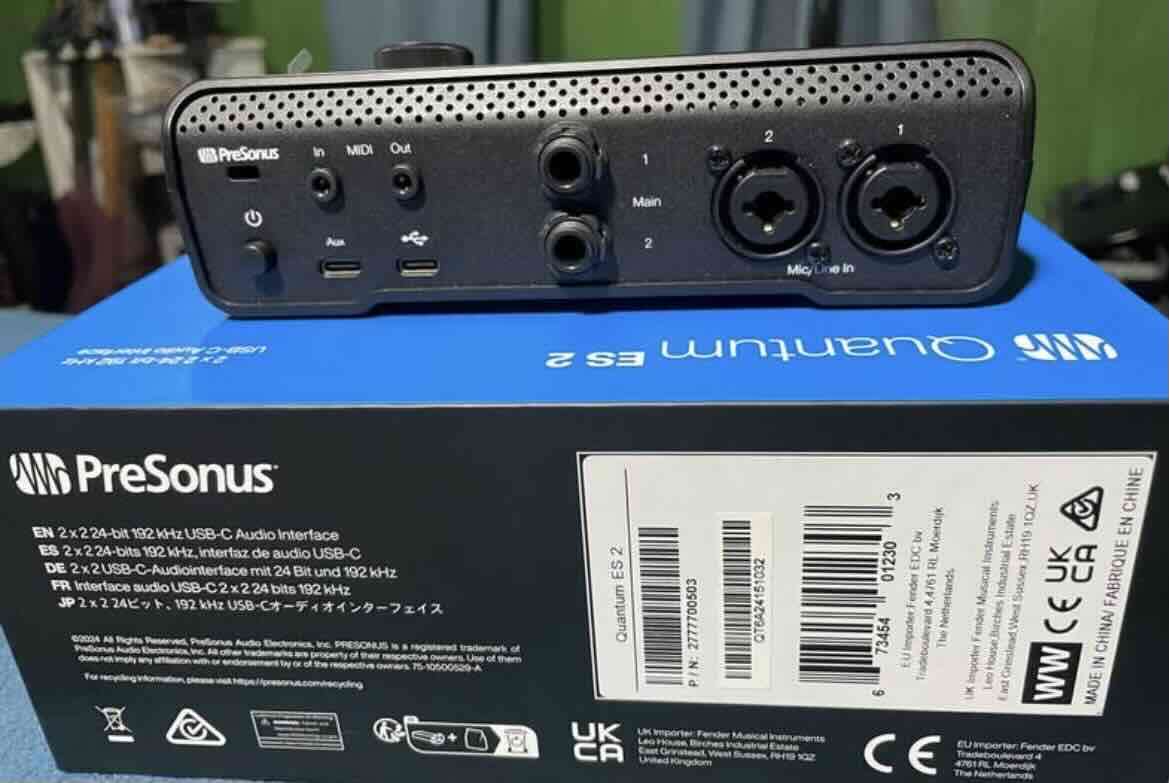 Interfaz de Audio Quantum Presonus - 3