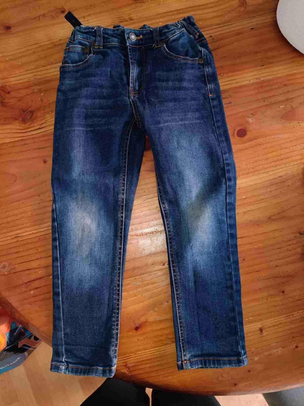 Jeans azul oscuro para niños 6 - 1