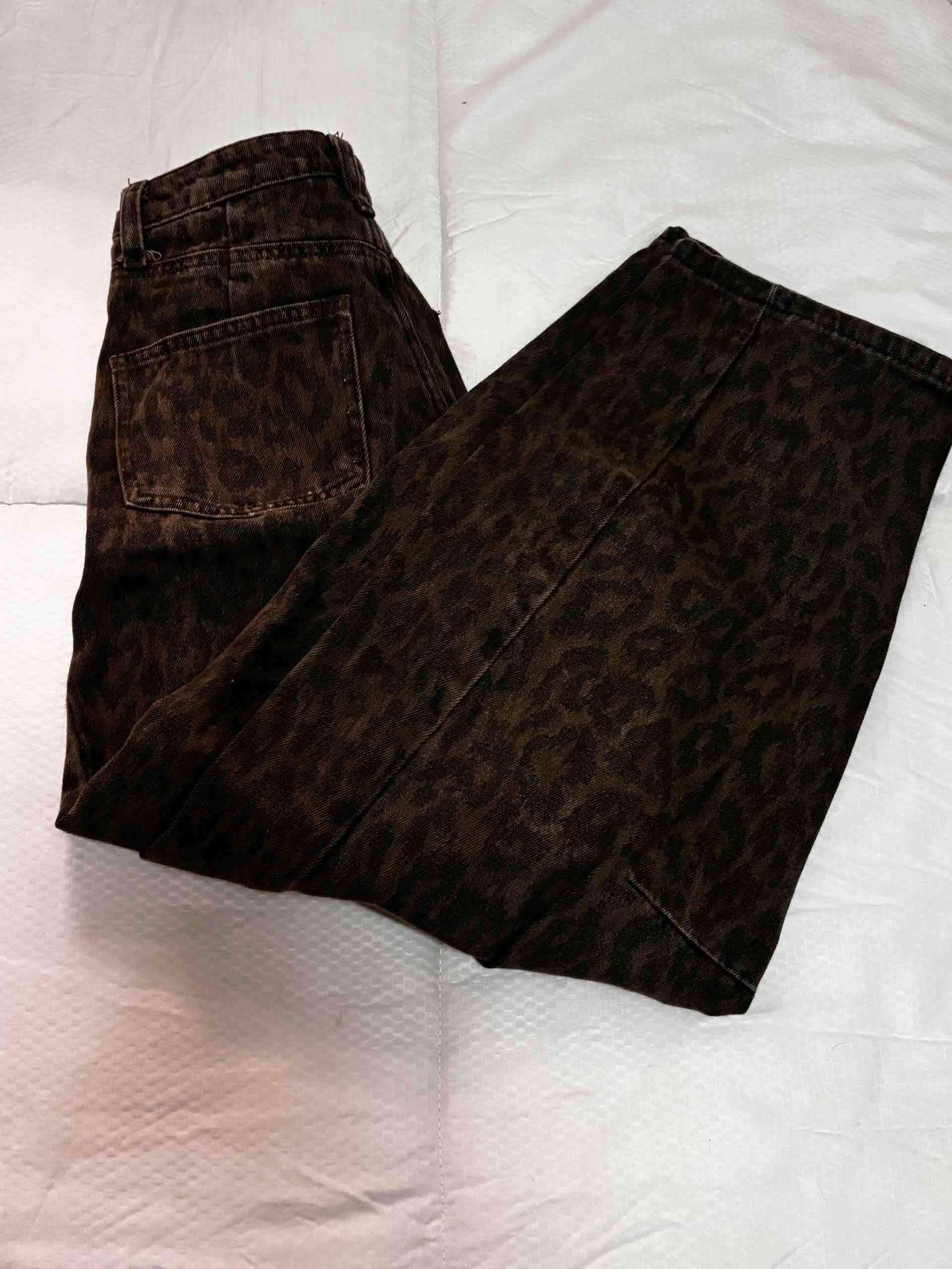 Jeans animal print oscuros - 1