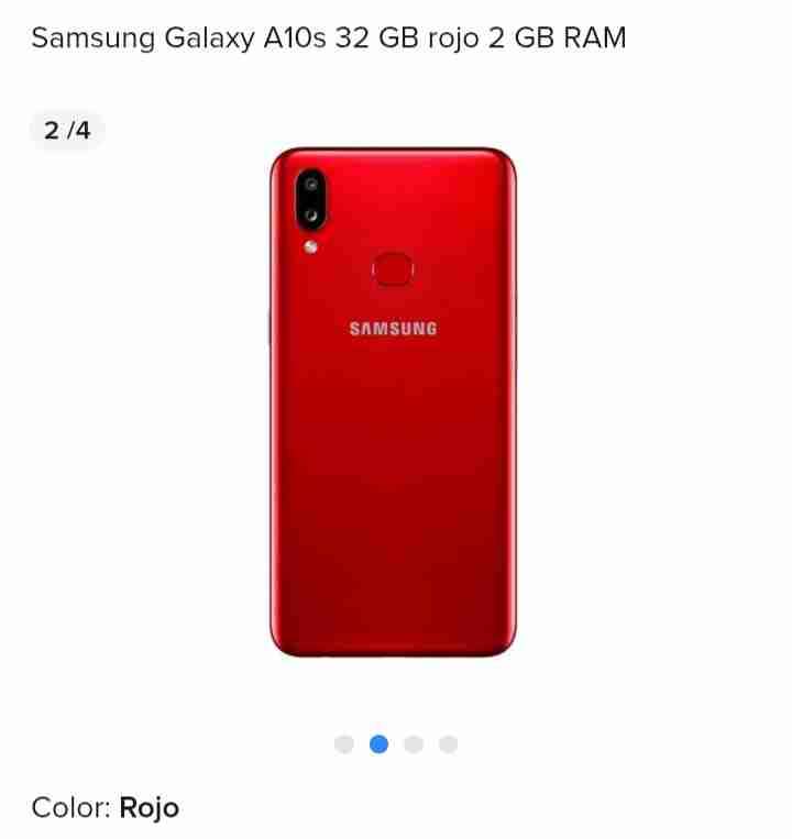 Teléfono A10s rojo - miniatura 3