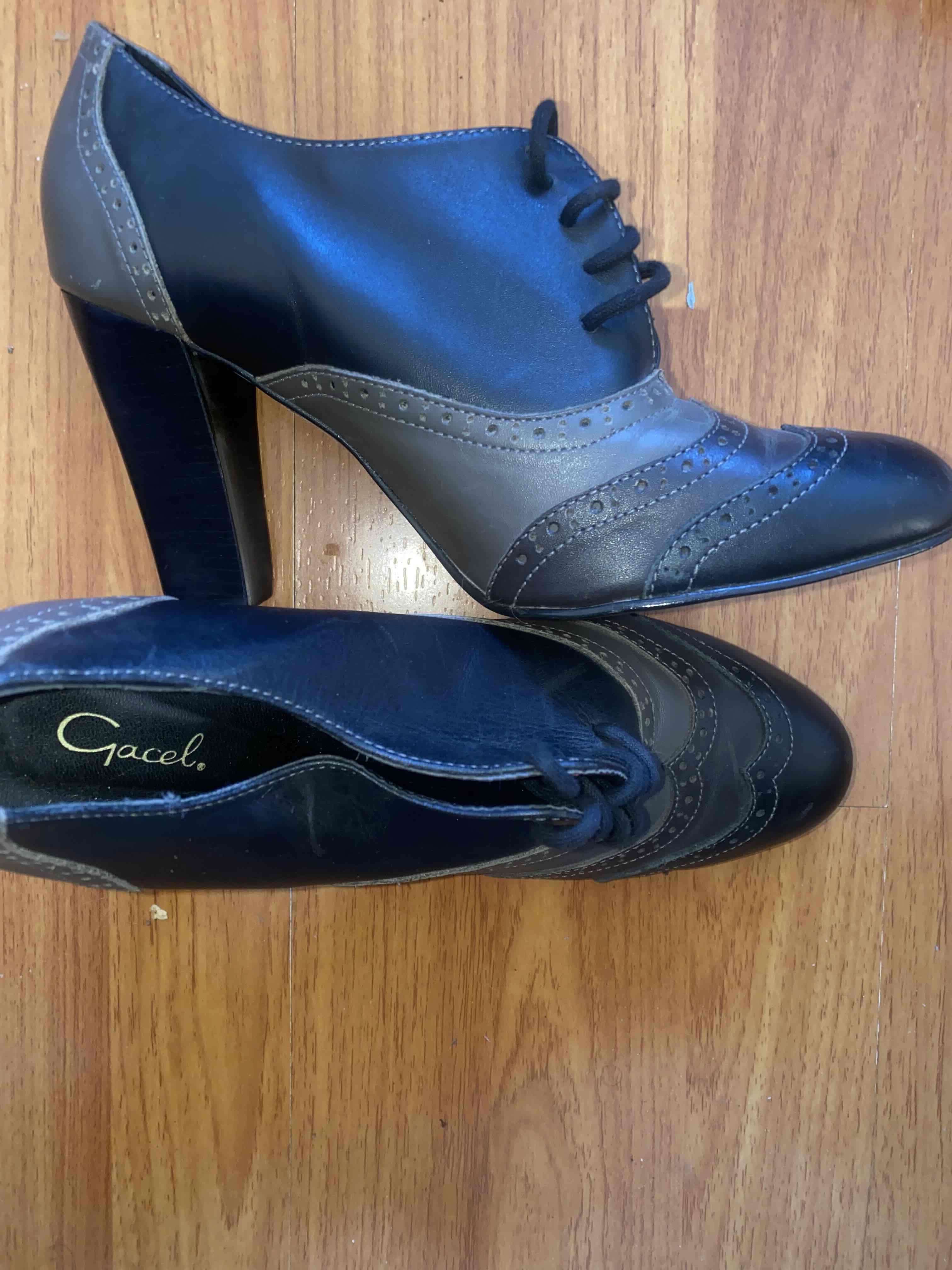 Zapatos de tacón Gazel negro y gris - 1