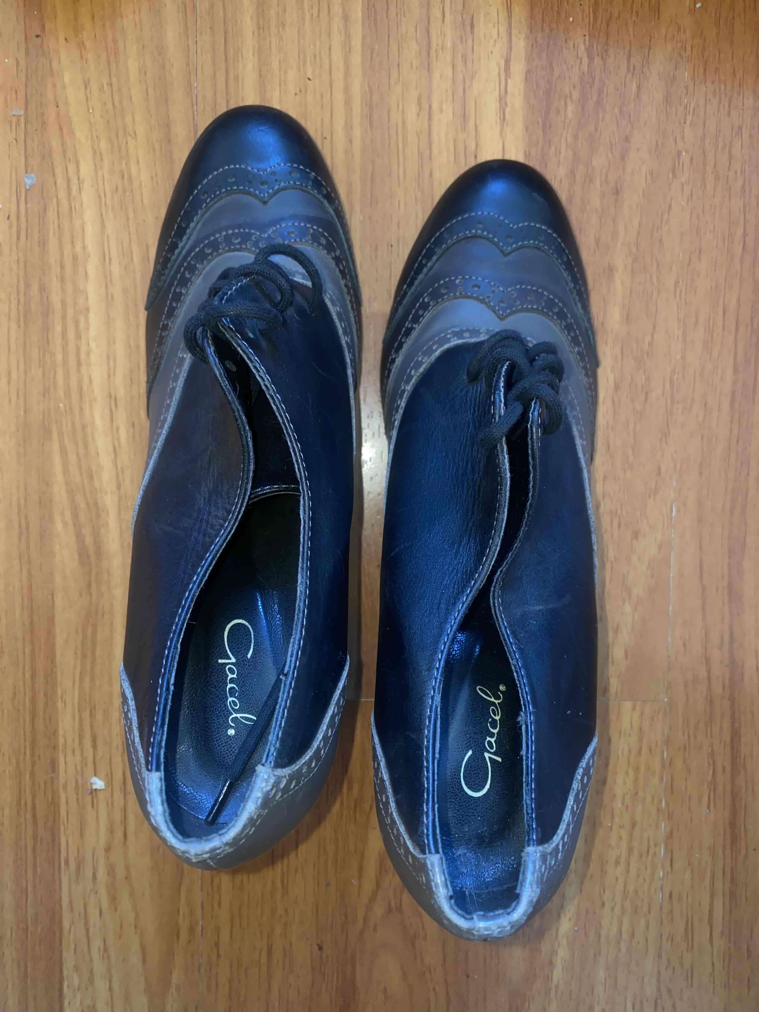 Zapatos de tacón Gazel negro y gris - 3