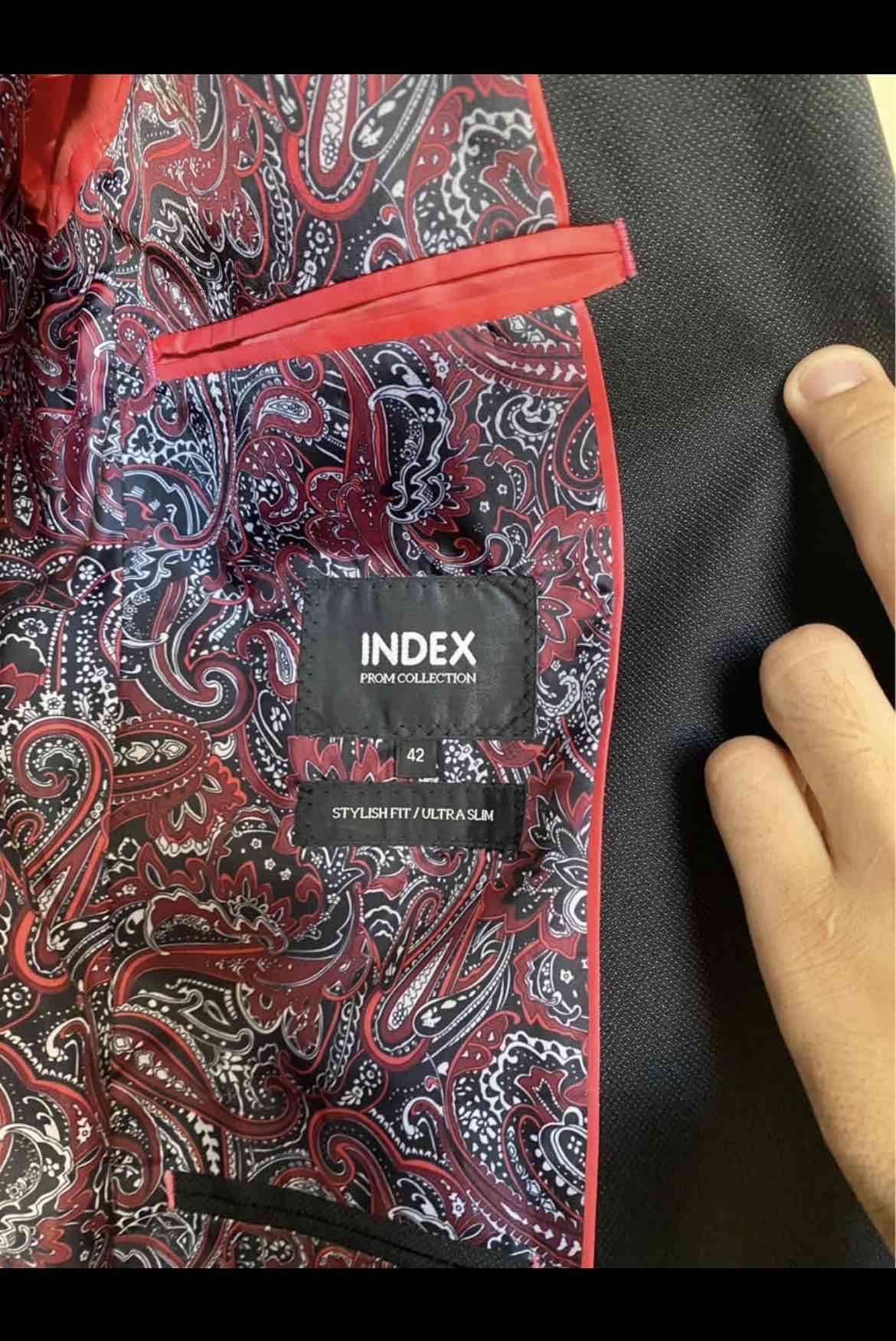 Terno gris-negro elegante - miniatura 5