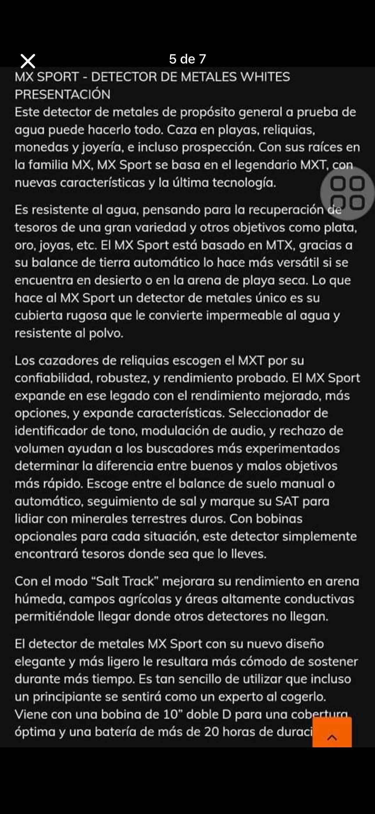 Detector de metales White's con accesorios - miniatura 2