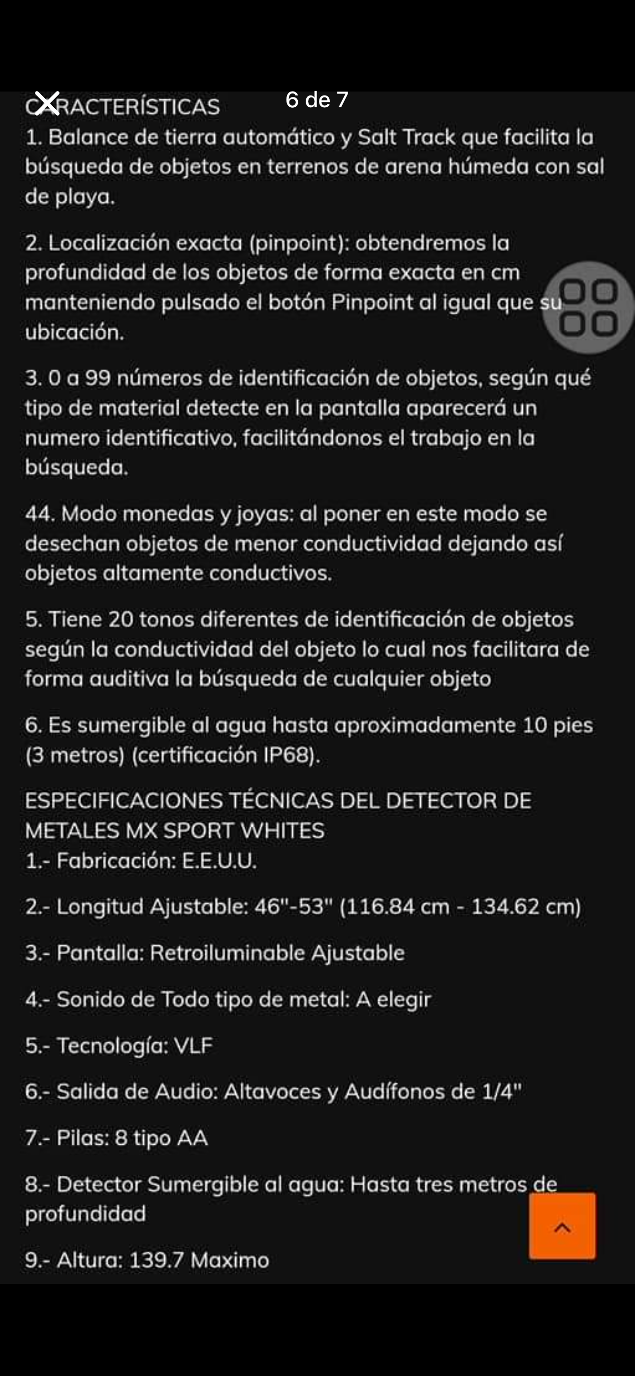 Detector de metales White's con accesorios - miniatura 3