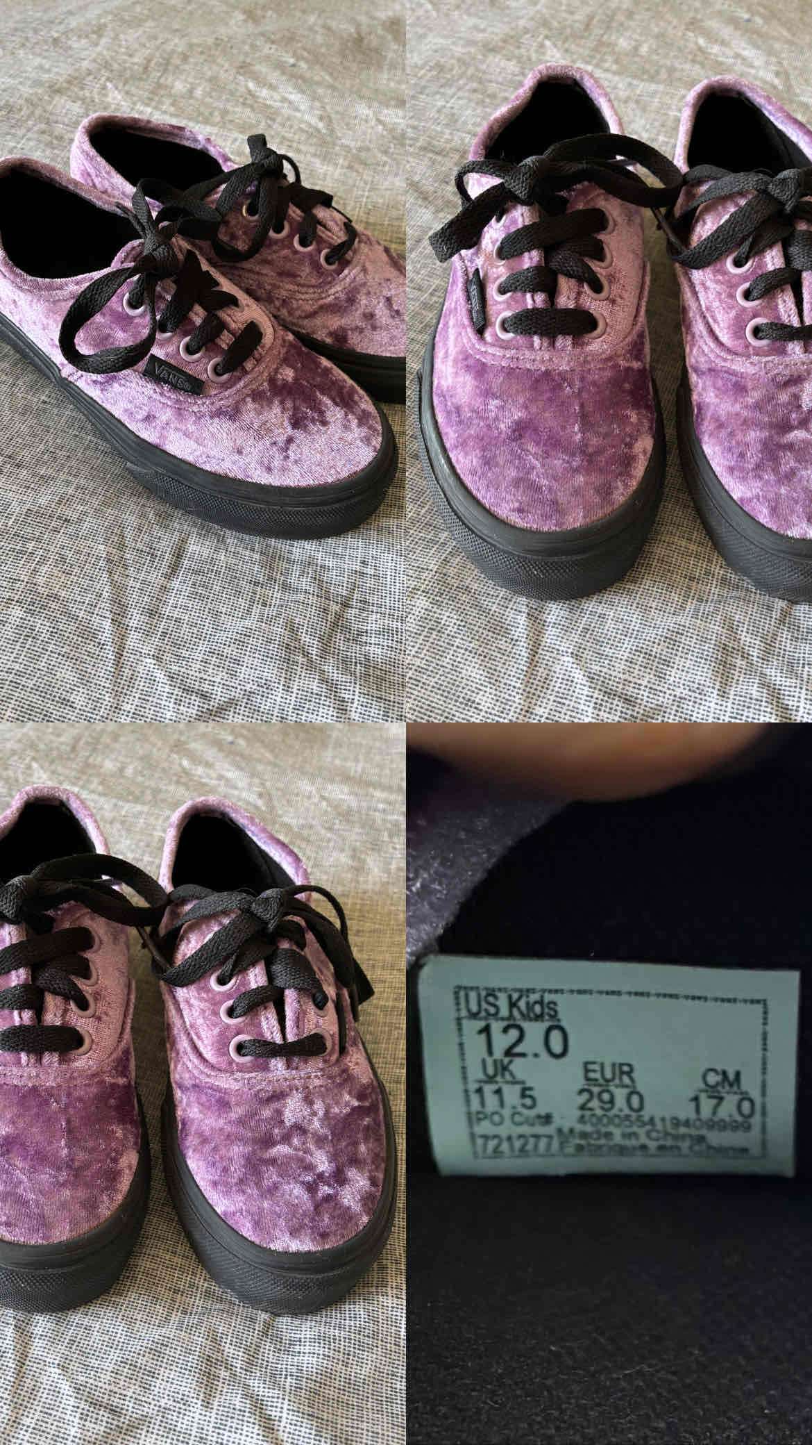 Zapatillas moradas de terciopelo - miniatura 1