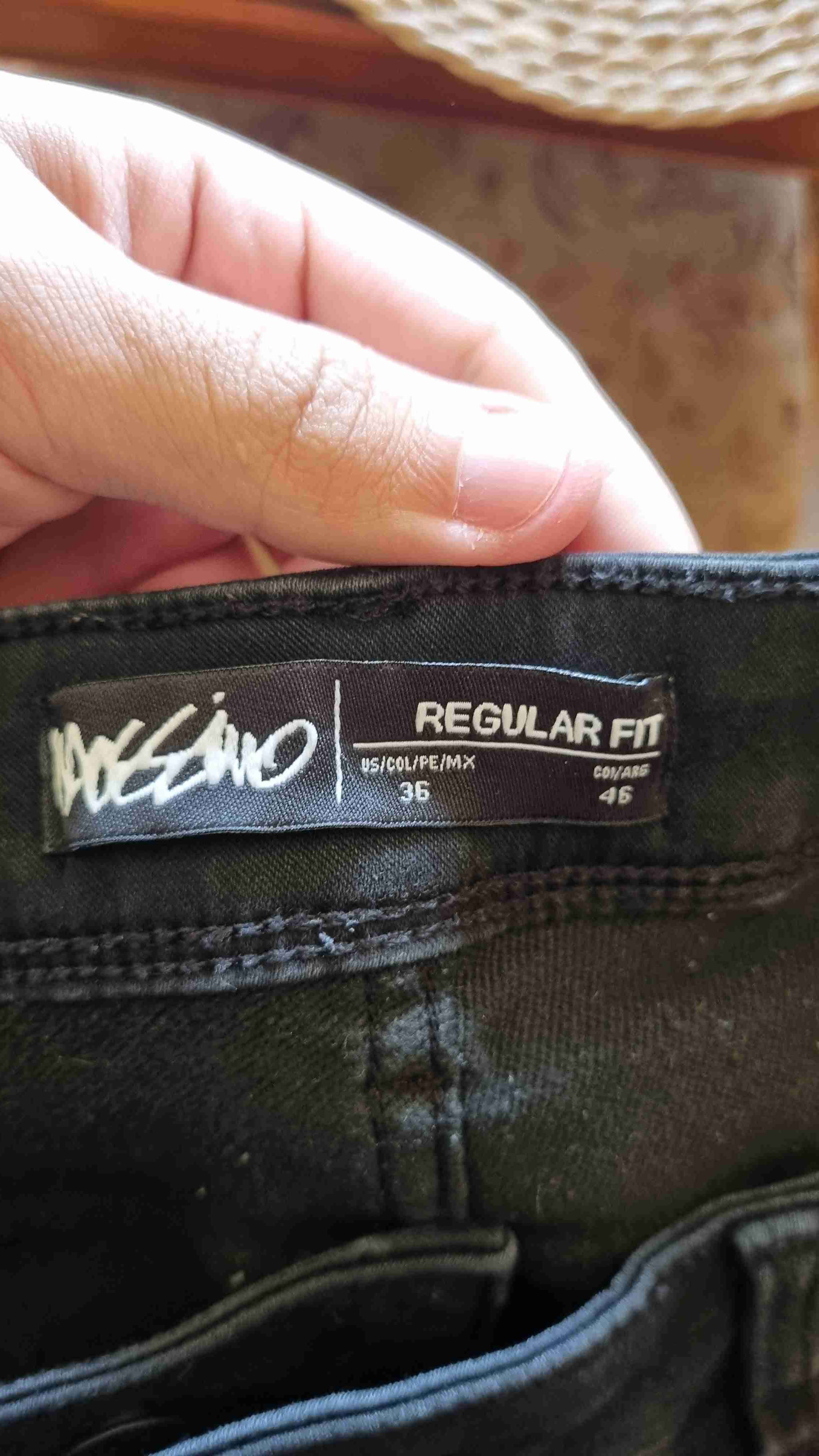 Shorts de mezclilla negros Wassao, talla 46 - miniatura 3